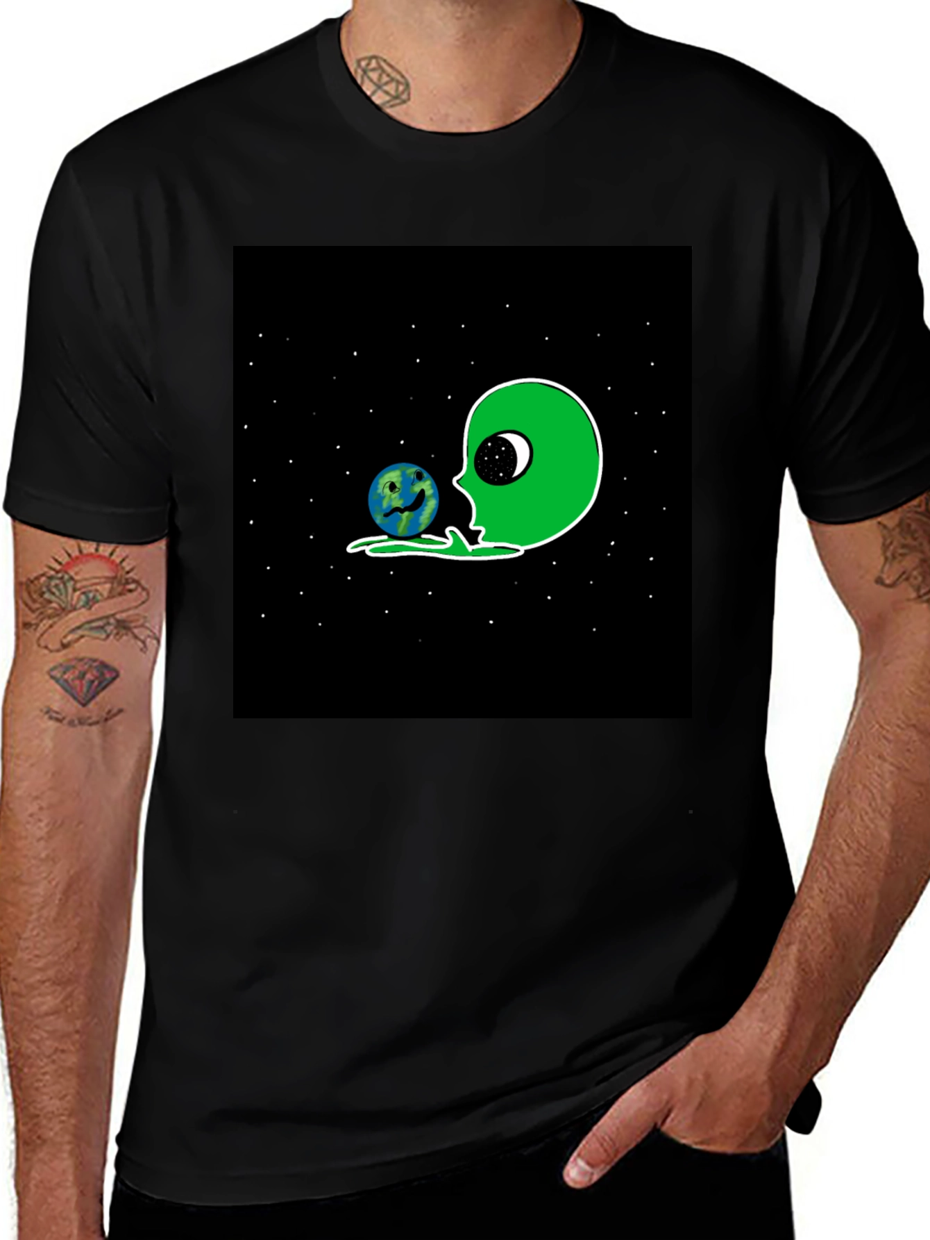 Variant 26 of Alien Earth Eater Graphic T-Shirt