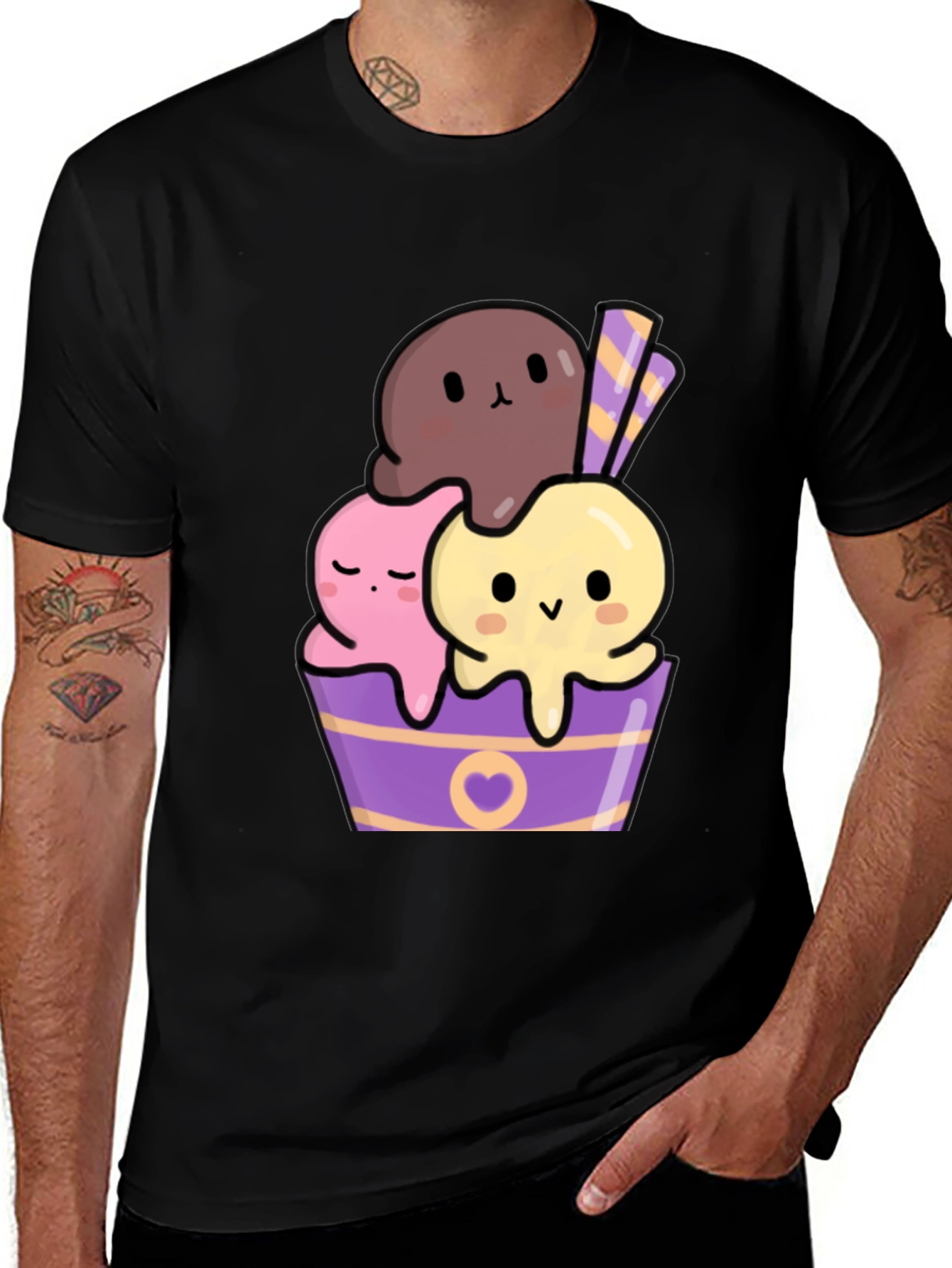 Variant 10 of Cute Kawaii Ice Cream Graphic Tee