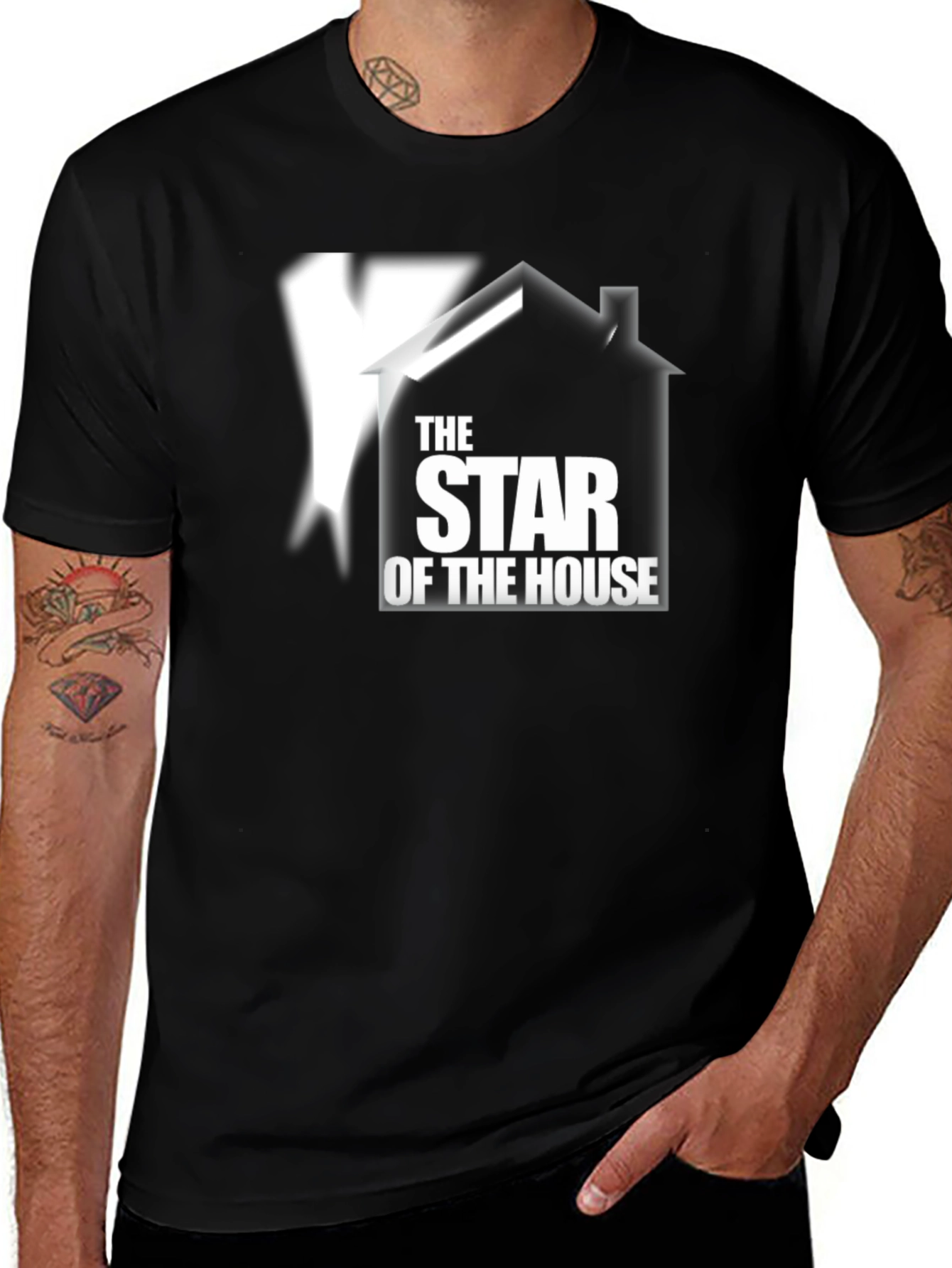 Variant 10 of The Star of the House Black T-Shirt