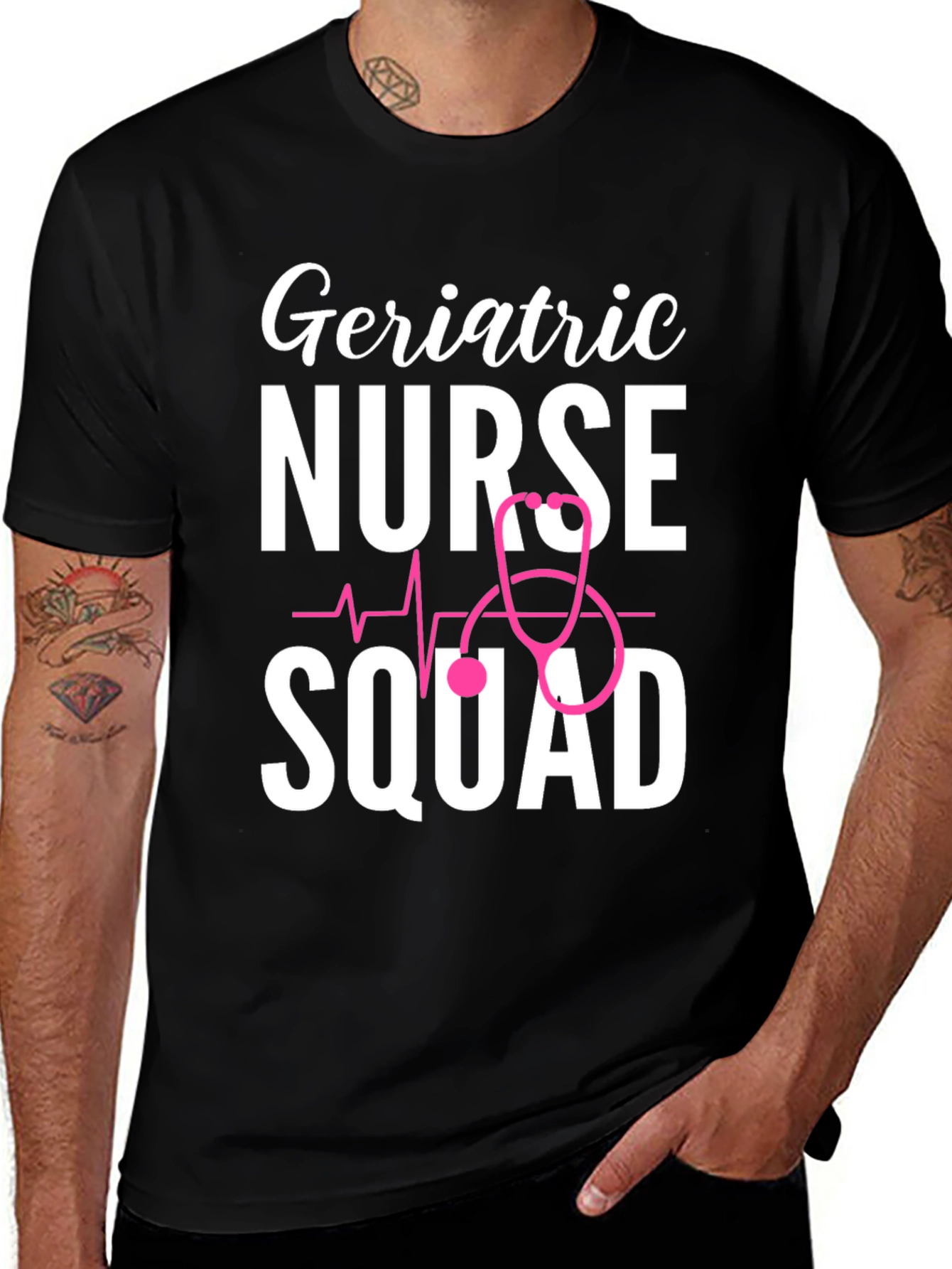 Variant 26 of Geriatric Nurse Squad Graphic Tee