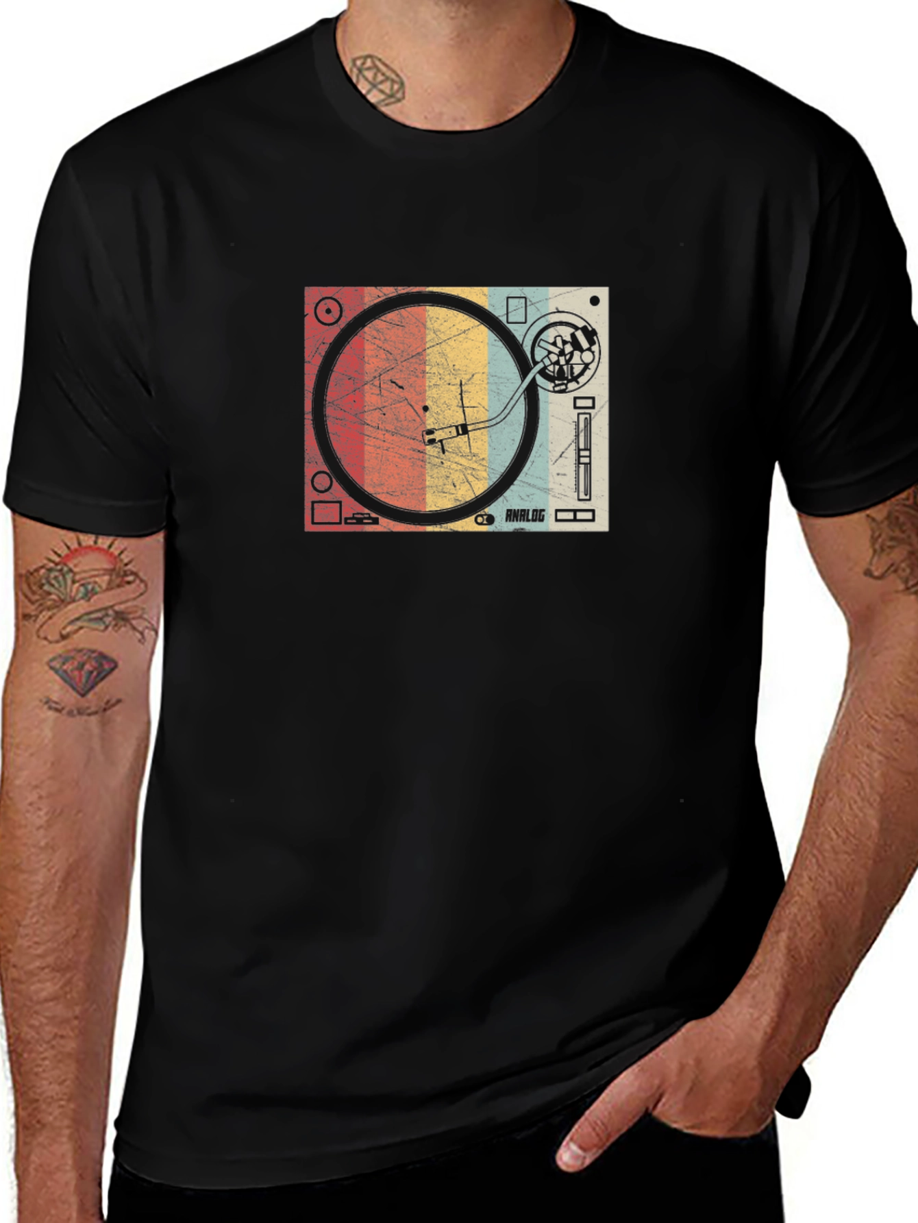 Variant 22 of Retro Turntable Design T-Shirt - Vintage Style