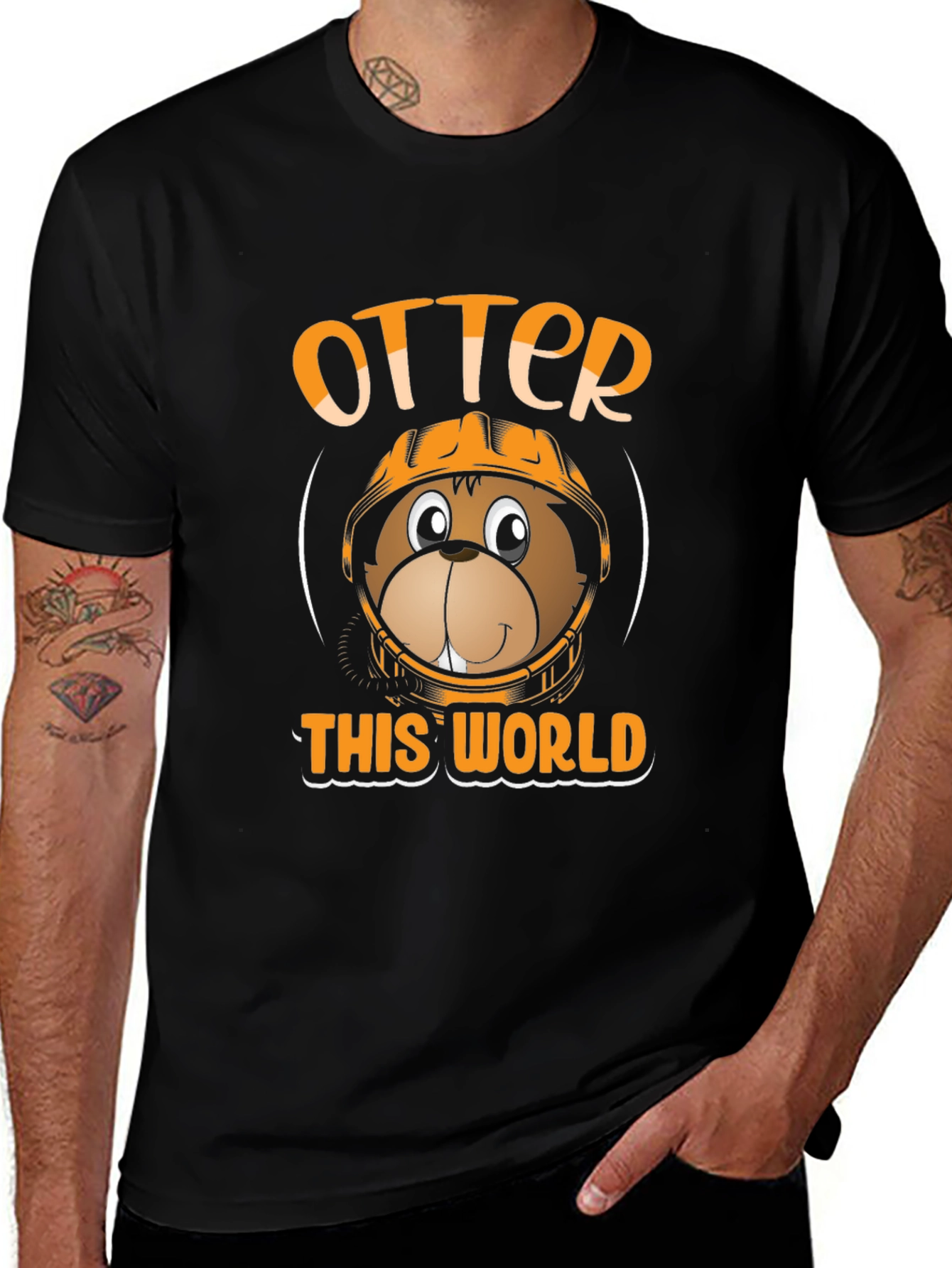 Variant 3 of Otter This World T-Shirt - Funny Graphic Tee