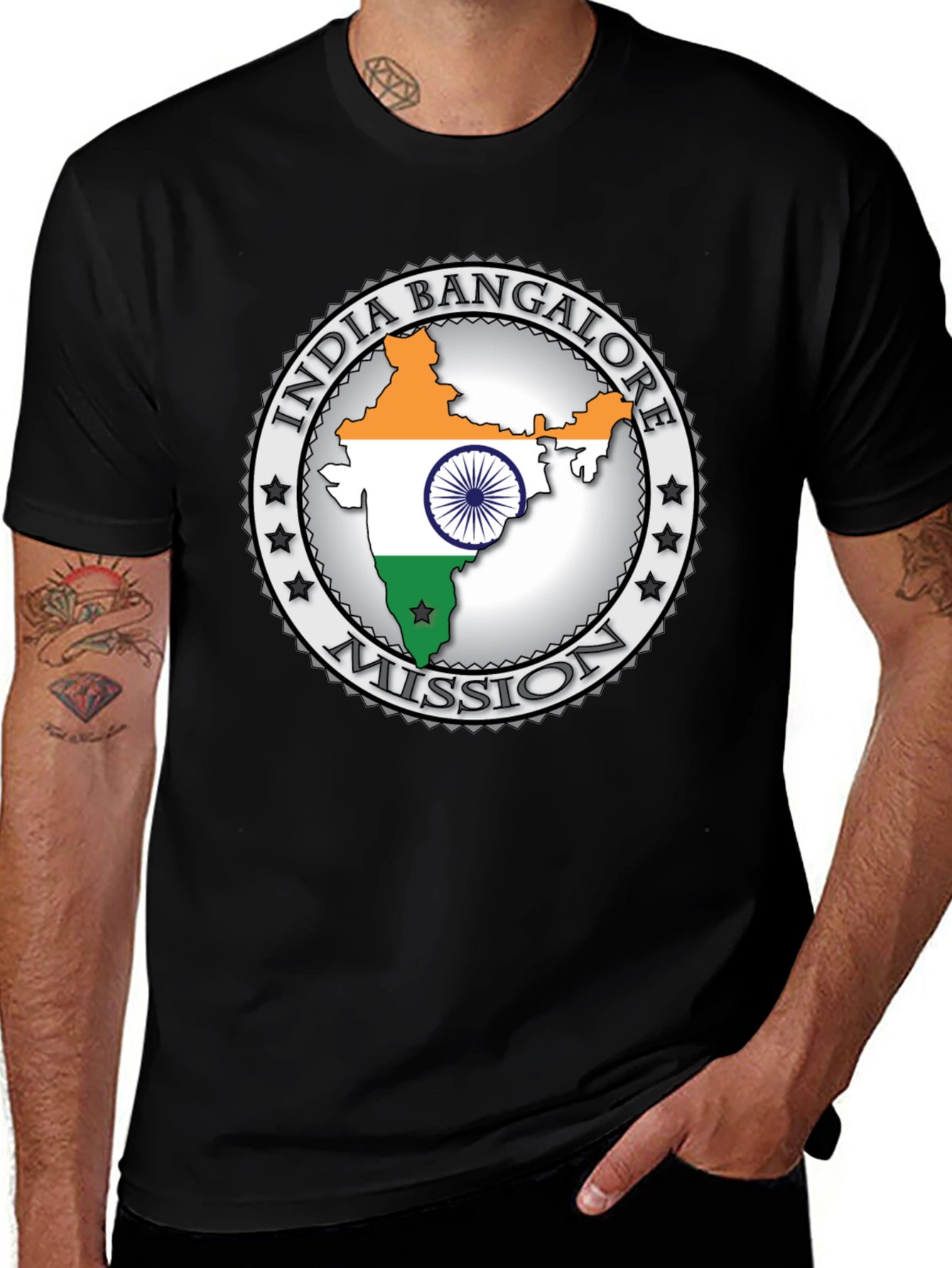 India Bangalore Mission Graphic T-Shirt
