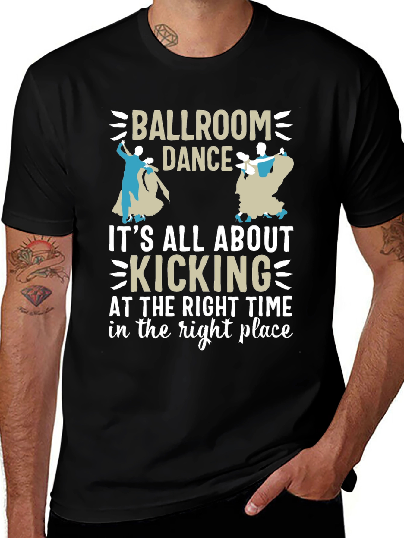 Variant 2 of Ballroom Dance Kicking T-Shirt