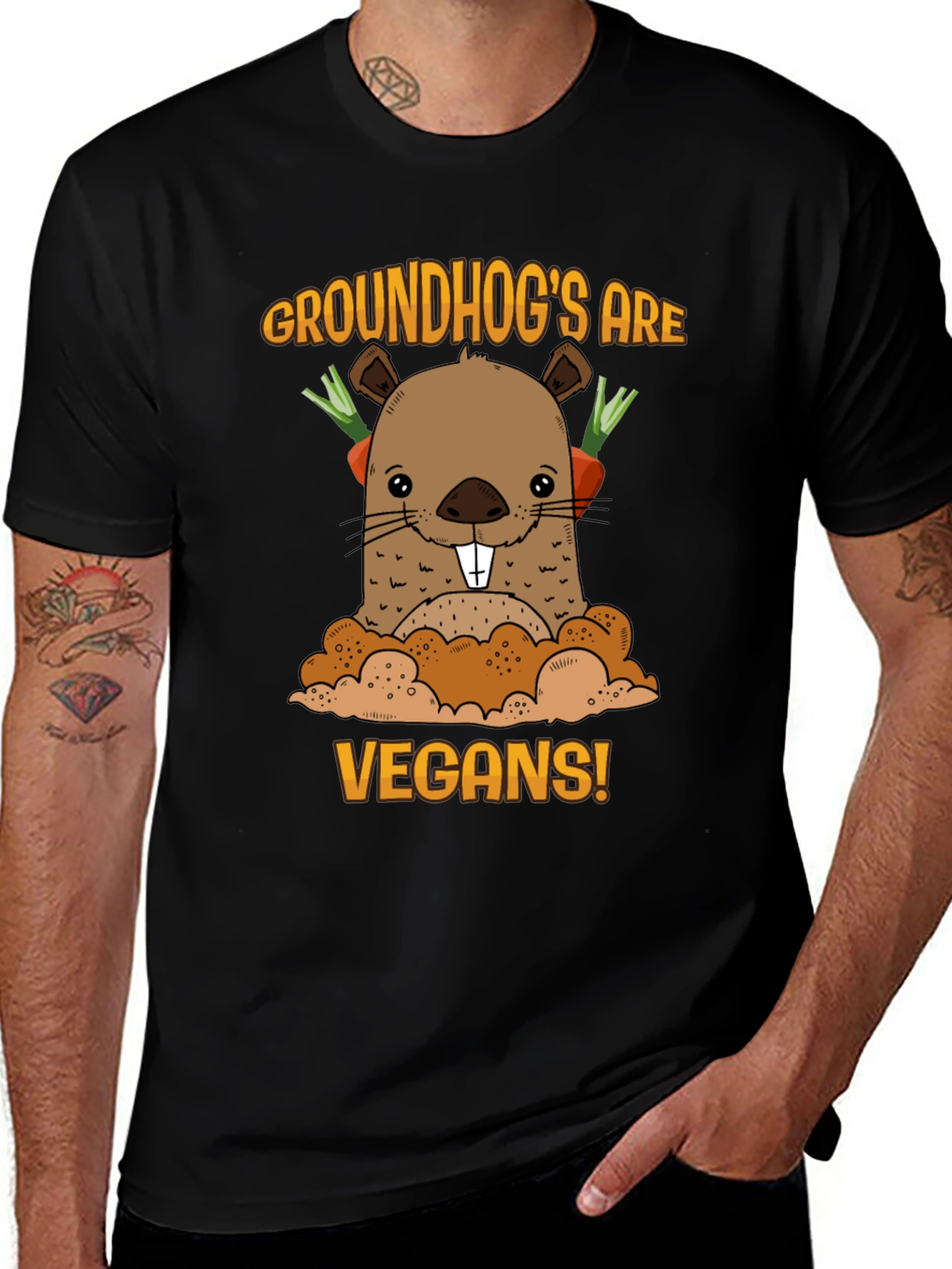 Variant 6 of Groundhog Vegan T-Shirt