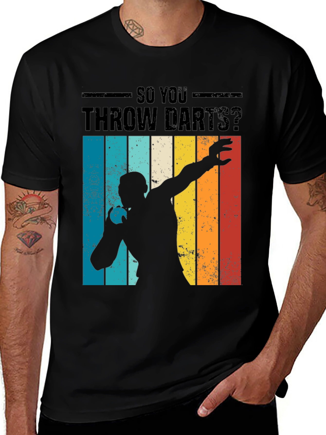 Retro "So You Throw Darts?" T-Shirt