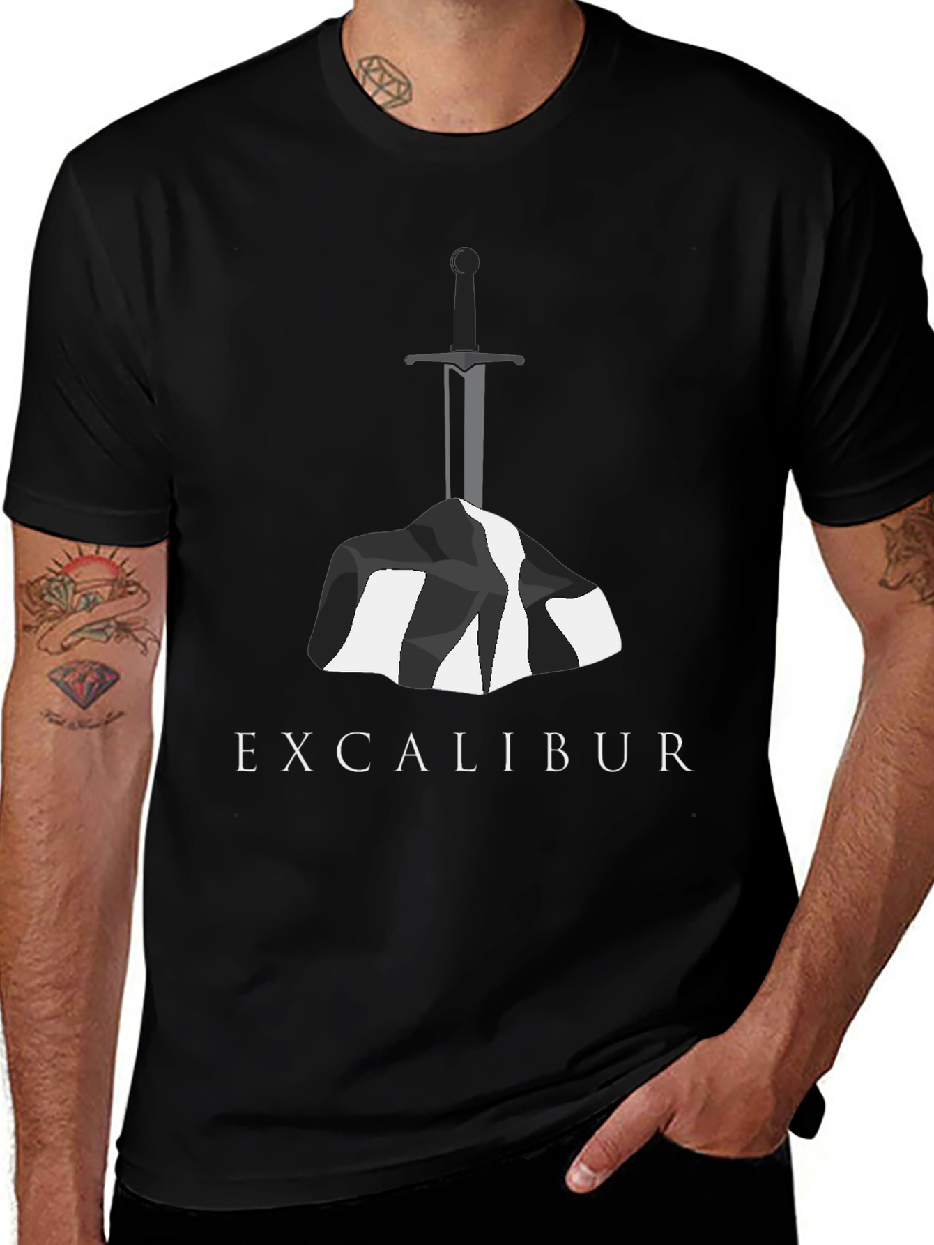 Excalibur Sword in Stone T-Shirt
