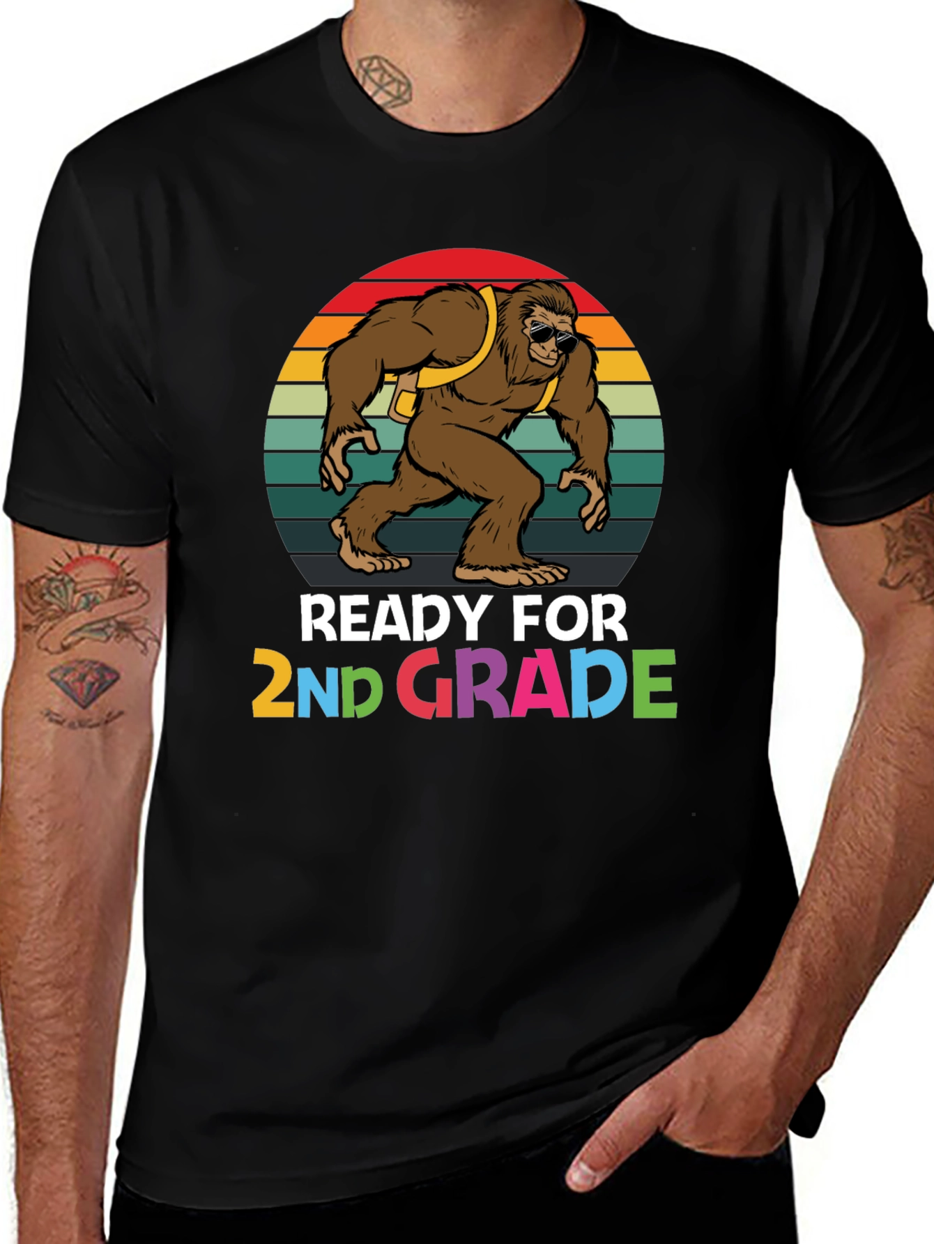 Variant 28 of Ready for 2nd Grade Bigfoot T-Shirt