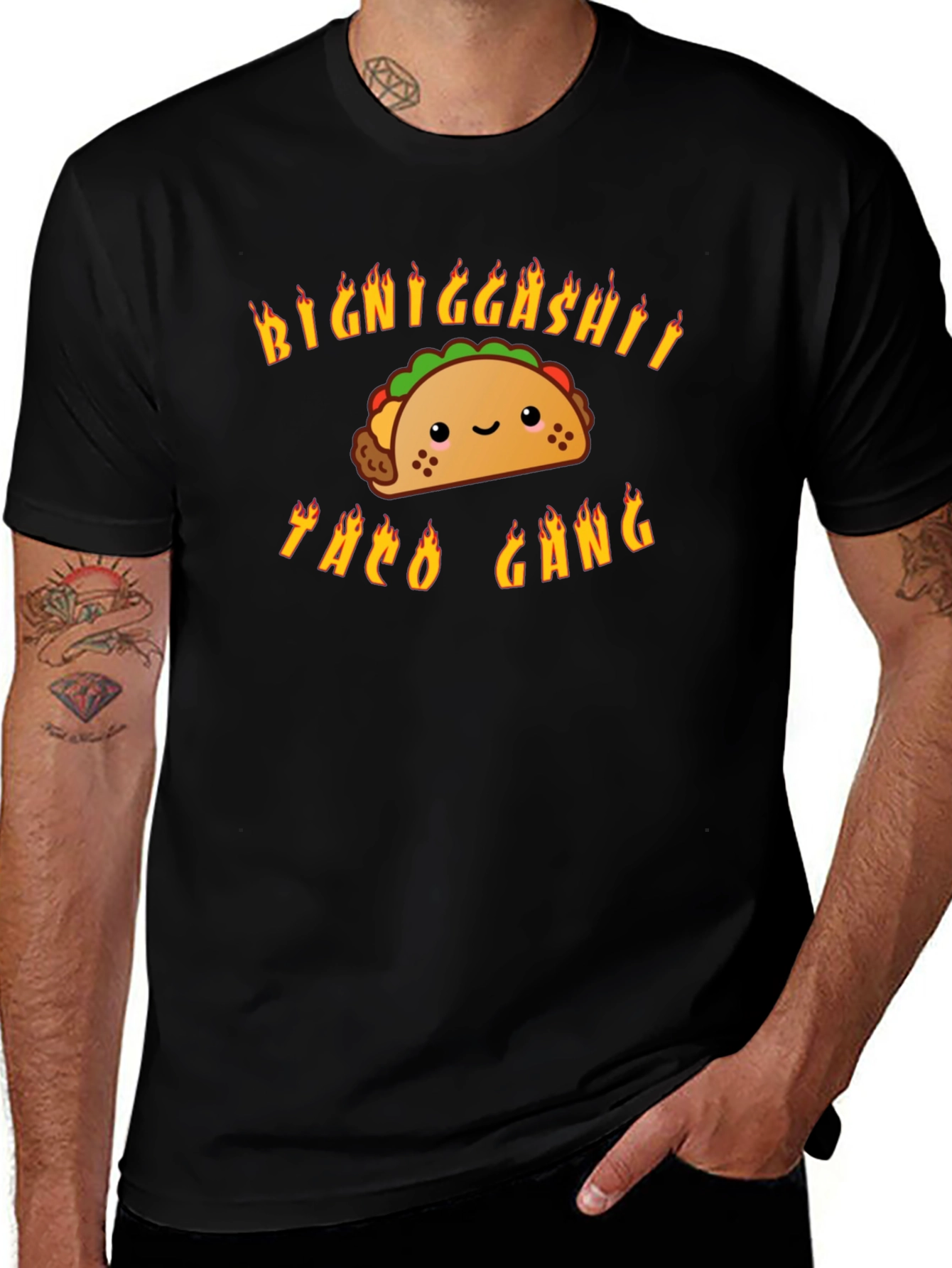 Variant 18 of Taco Gang Graphic T-Shirt - Funny Foodie Tee