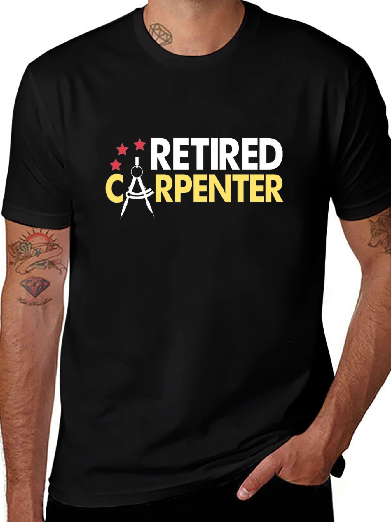 Variant 4 of Retired Carpenter T-Shirt - Perfect Gift for Woodworkers