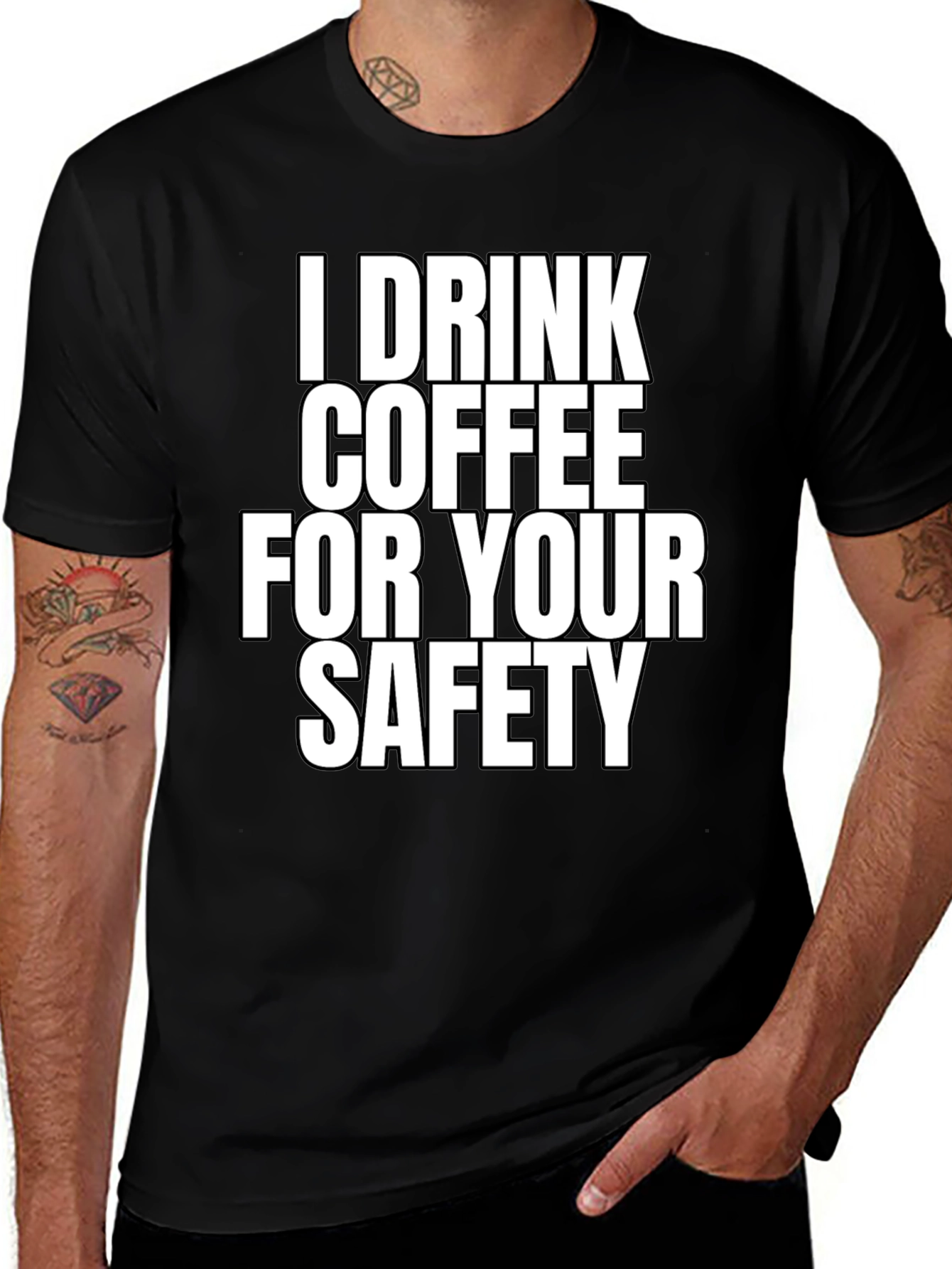 Variant 18 of I Drink Coffee For Your Safety T-Shirt