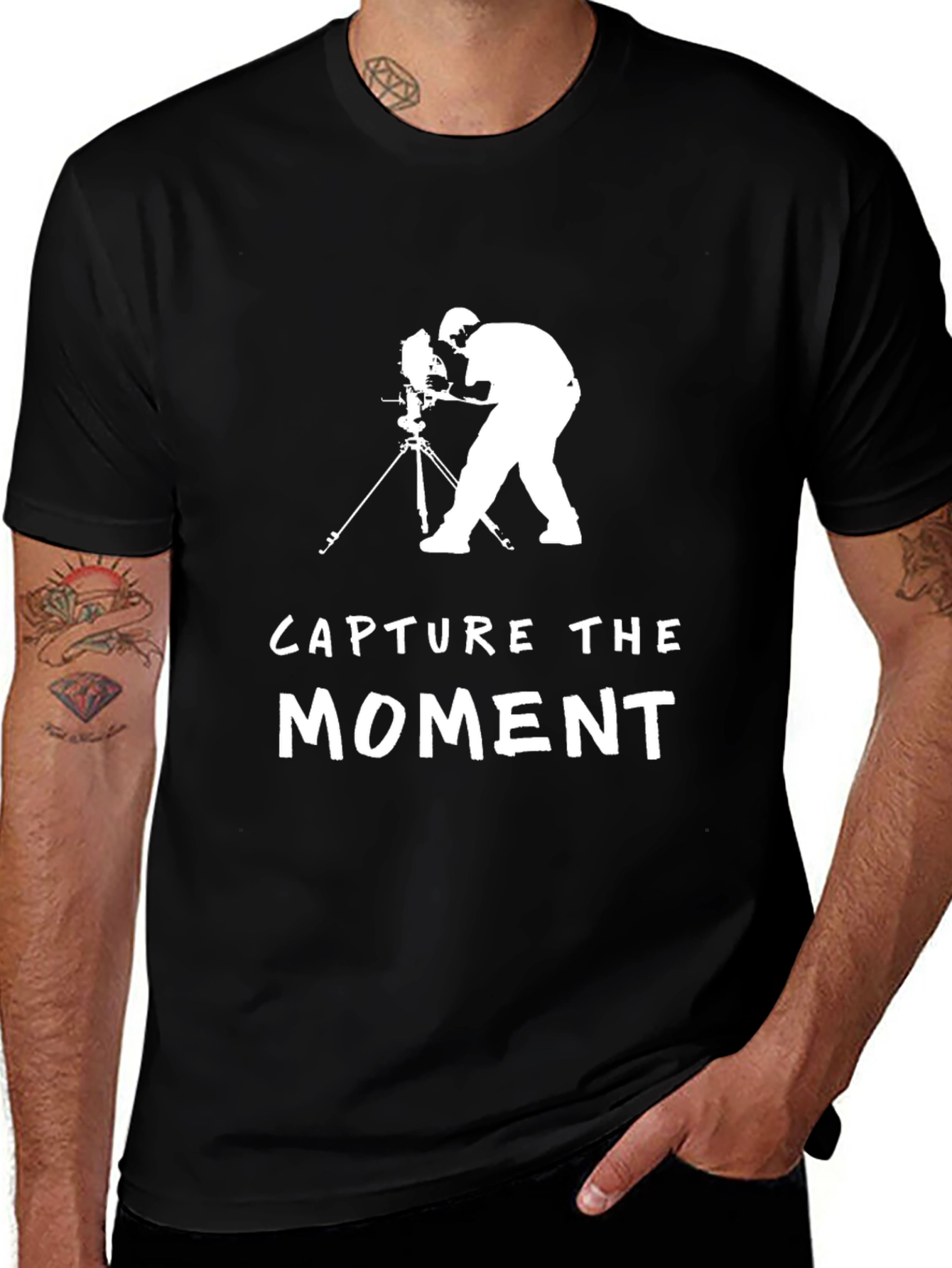 Variant 30 of Capture the Moment Black Graphic T-Shirt