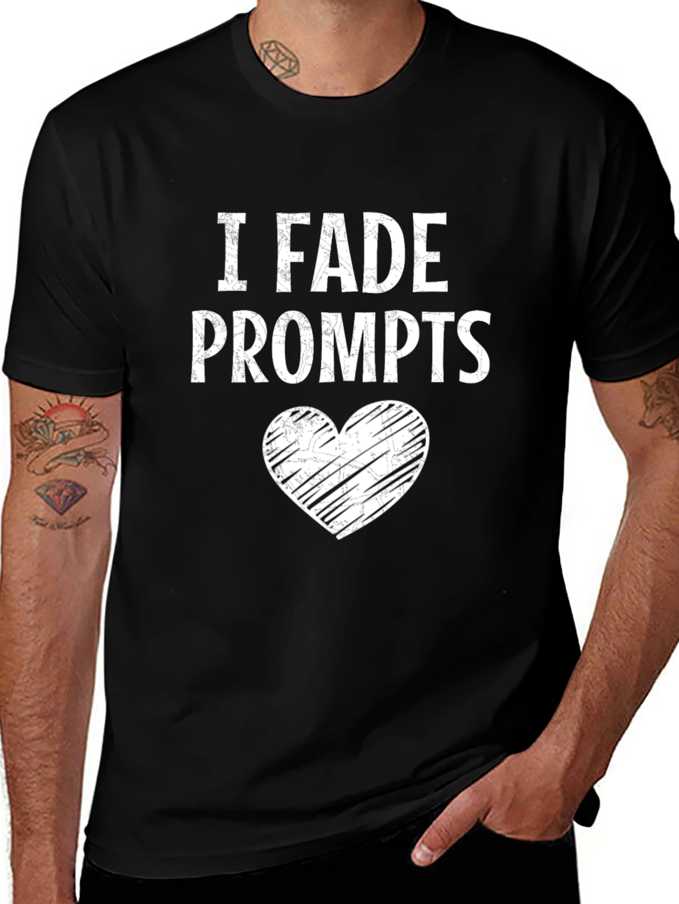Variant 9 of I Fade Prompts Graphic Tee