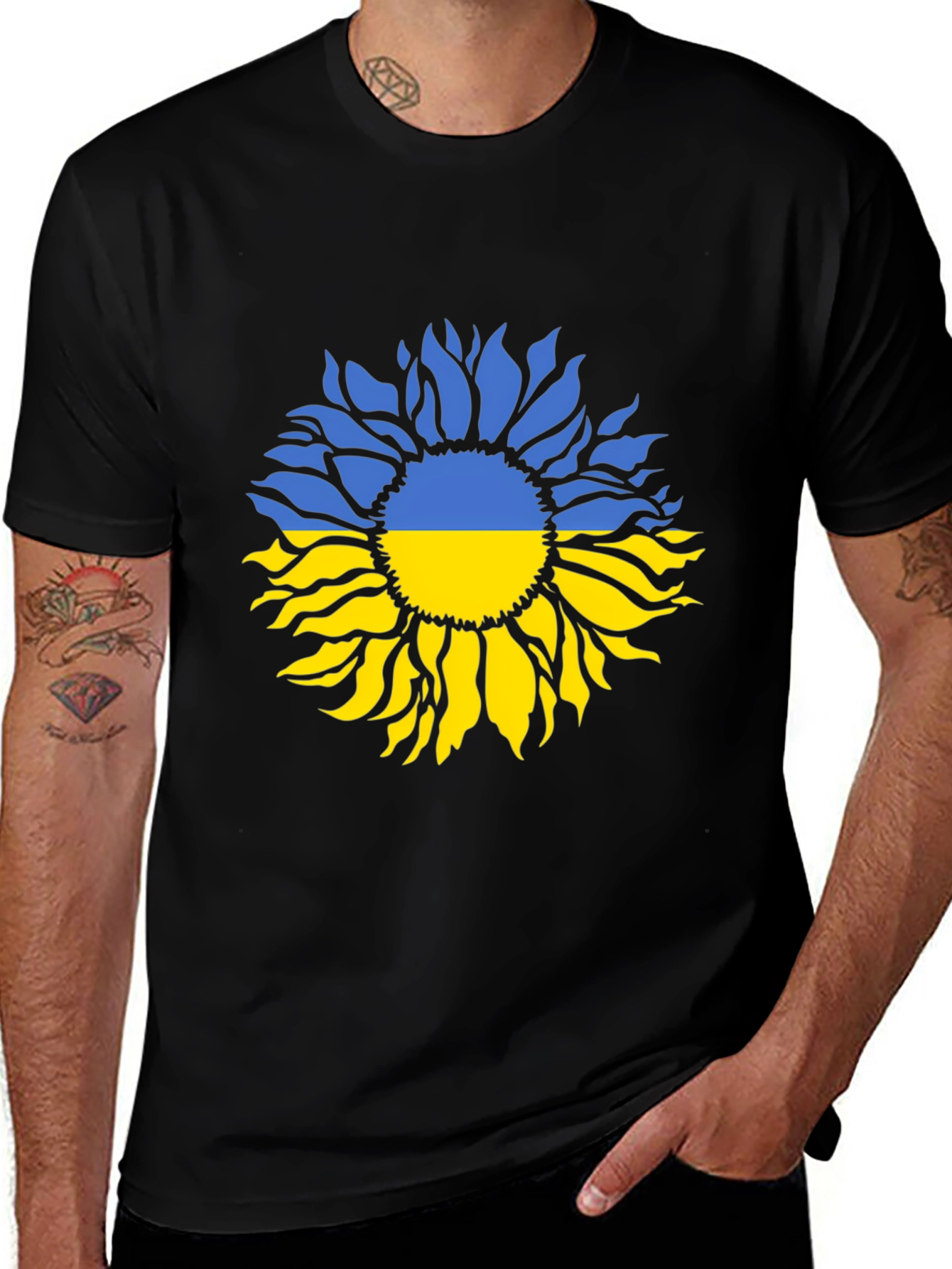 Ukraine Sunflower T-Shirt - Support Ukraine