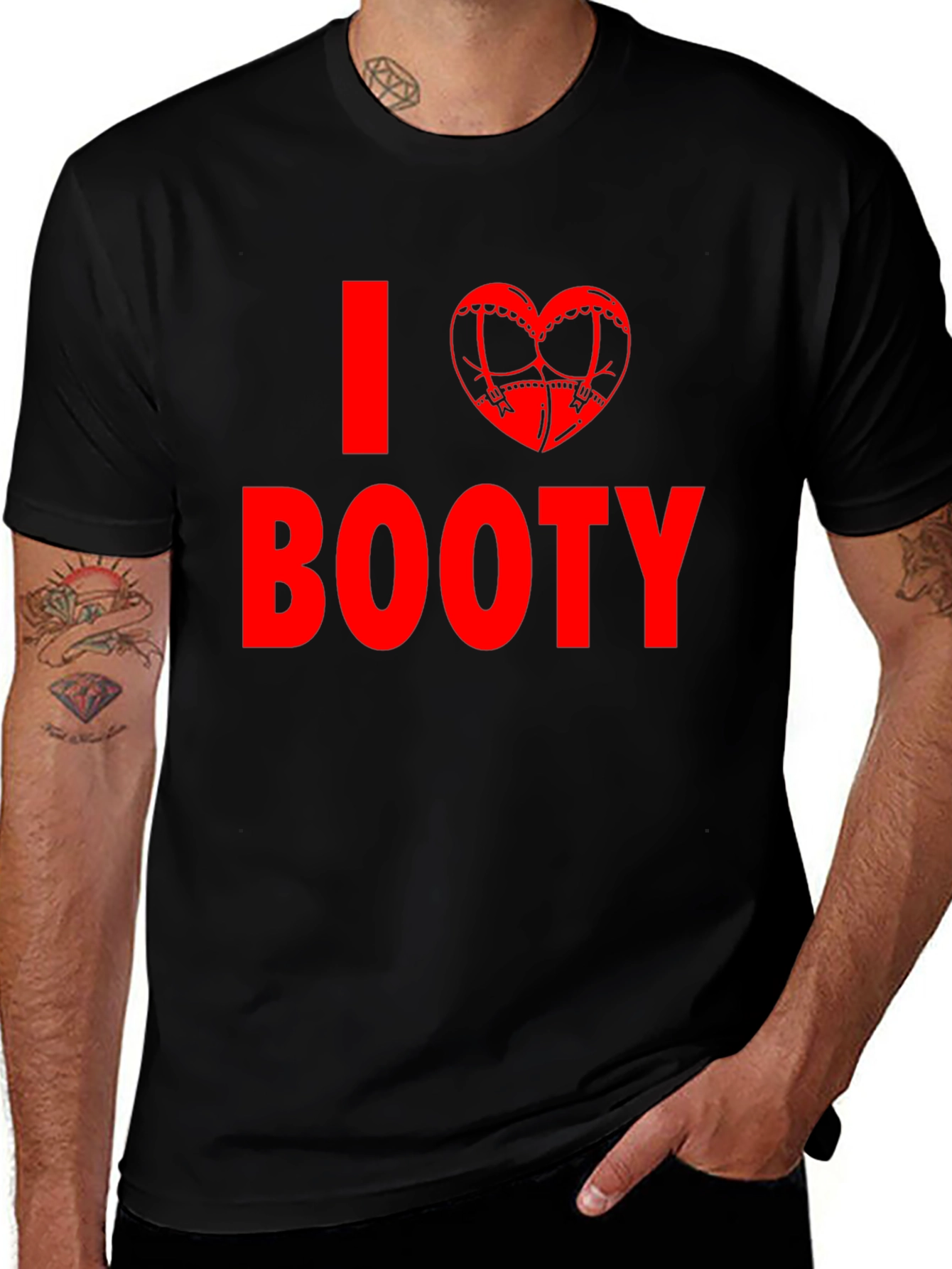 Variant 27 of I Heart Booty T-Shirt