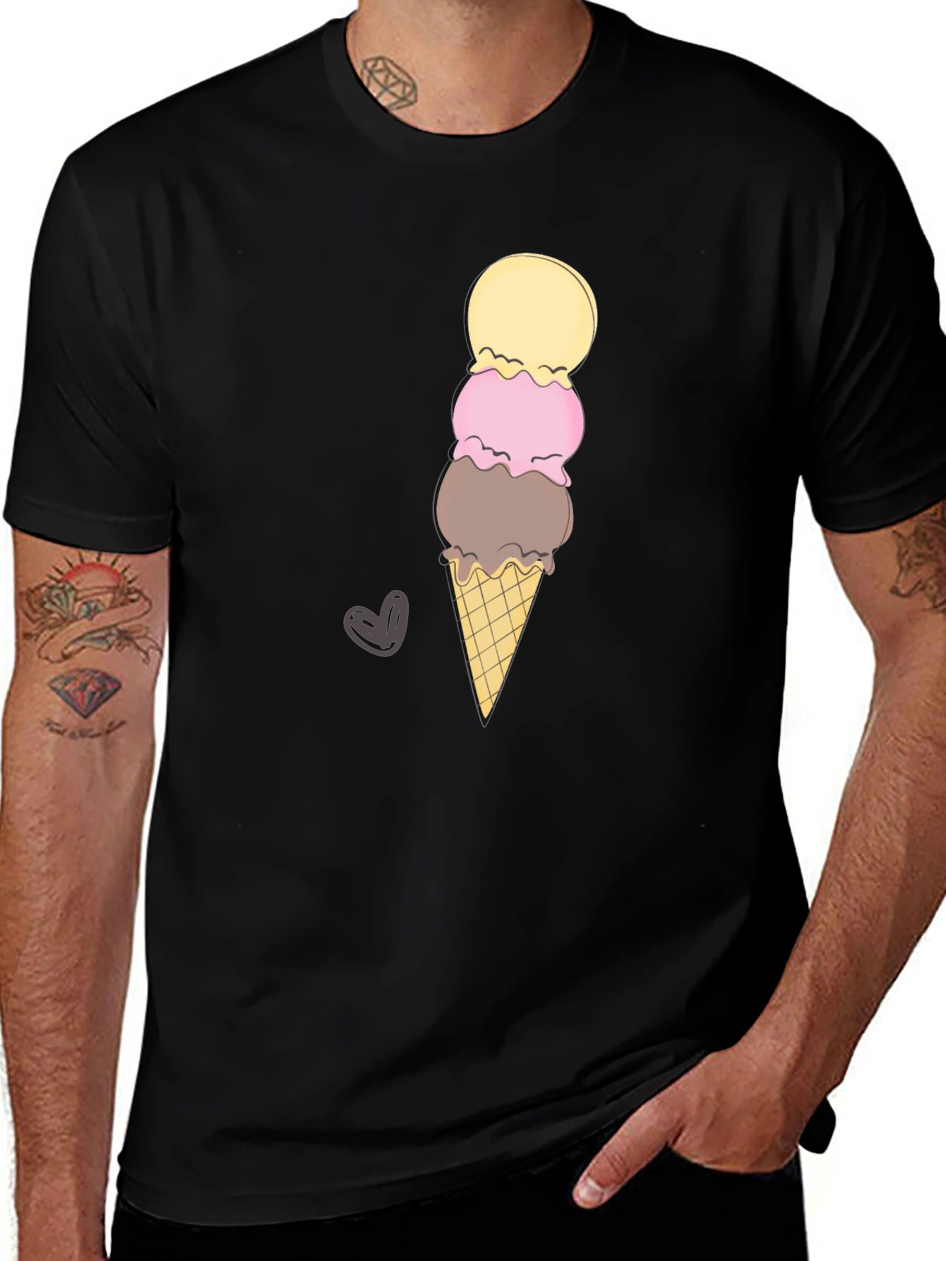 Variant 10 of Ice Cream T-Shirt - Fun Foodie Design