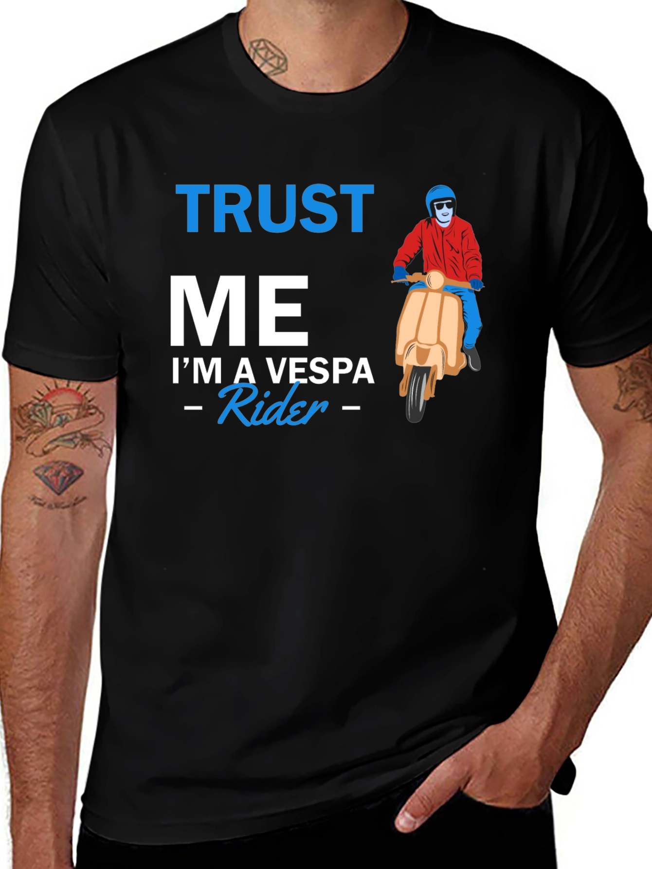 Trust Me Vespa Rider T-Shirt - Cool Motorcycle Tee
