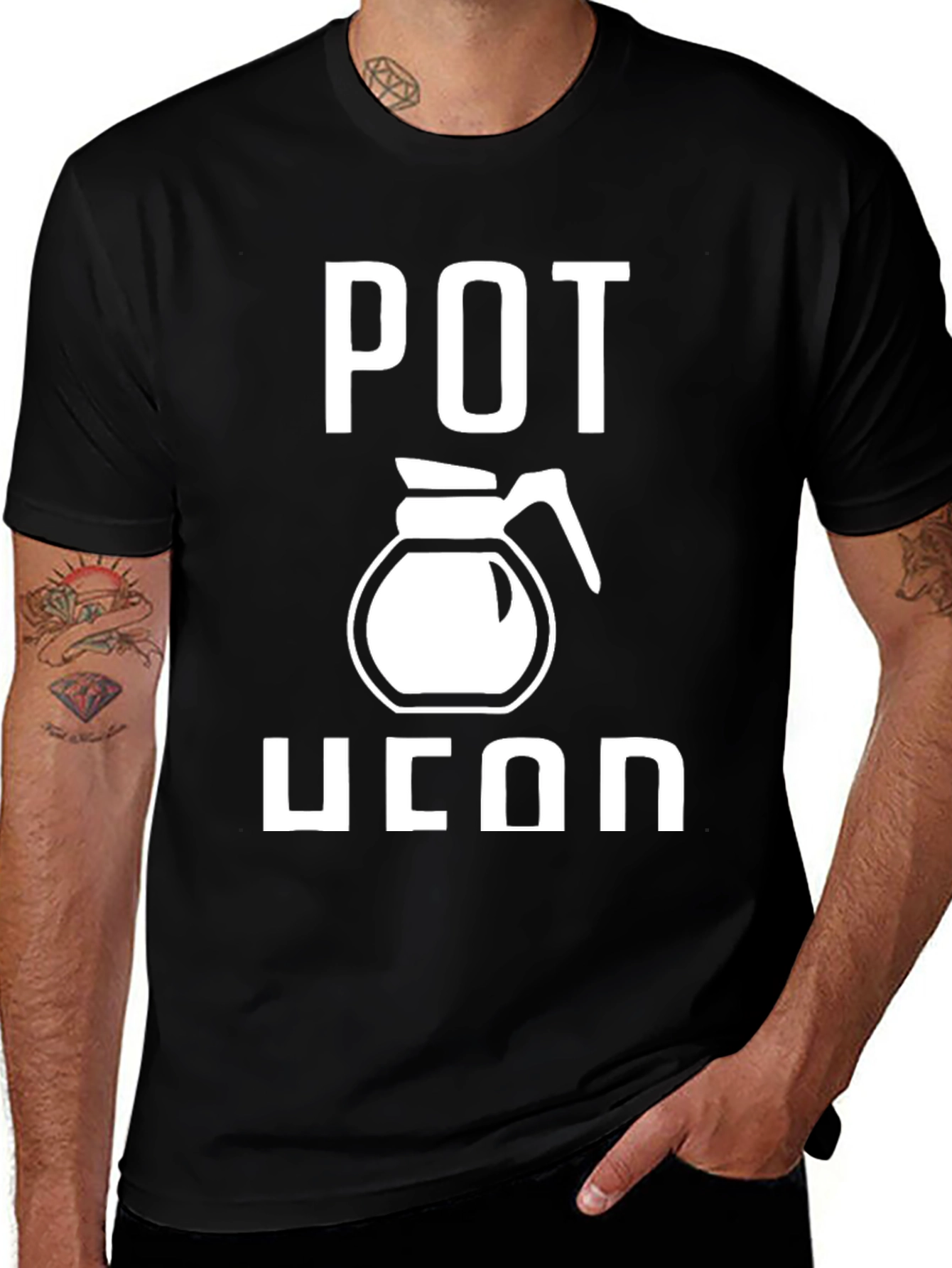 Variant 4 of Pot Head Graphic Tee - Coffee Lover T-Shirt
