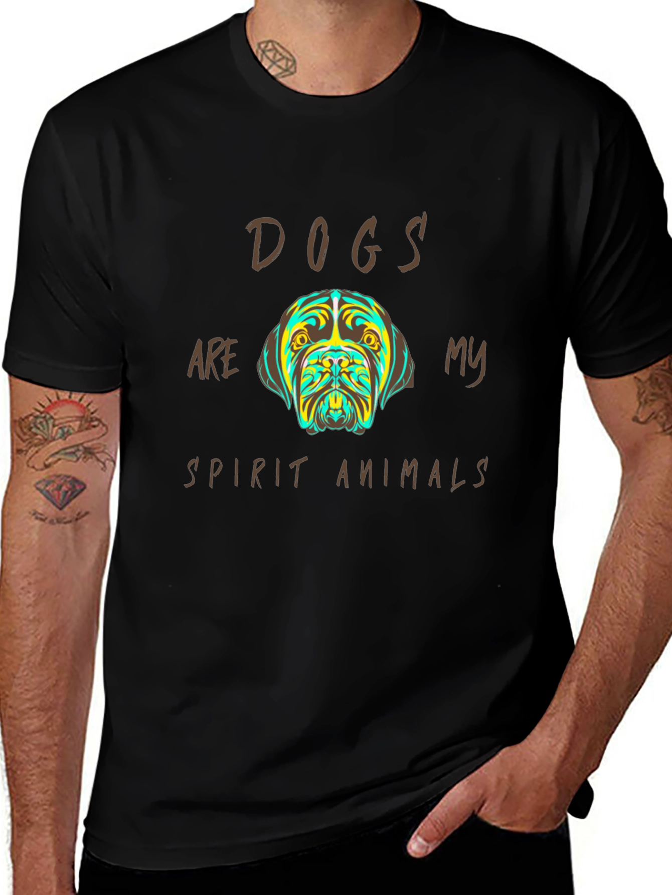 Variant 10 of Dogs Are My Spirit Animals Graphic Tee