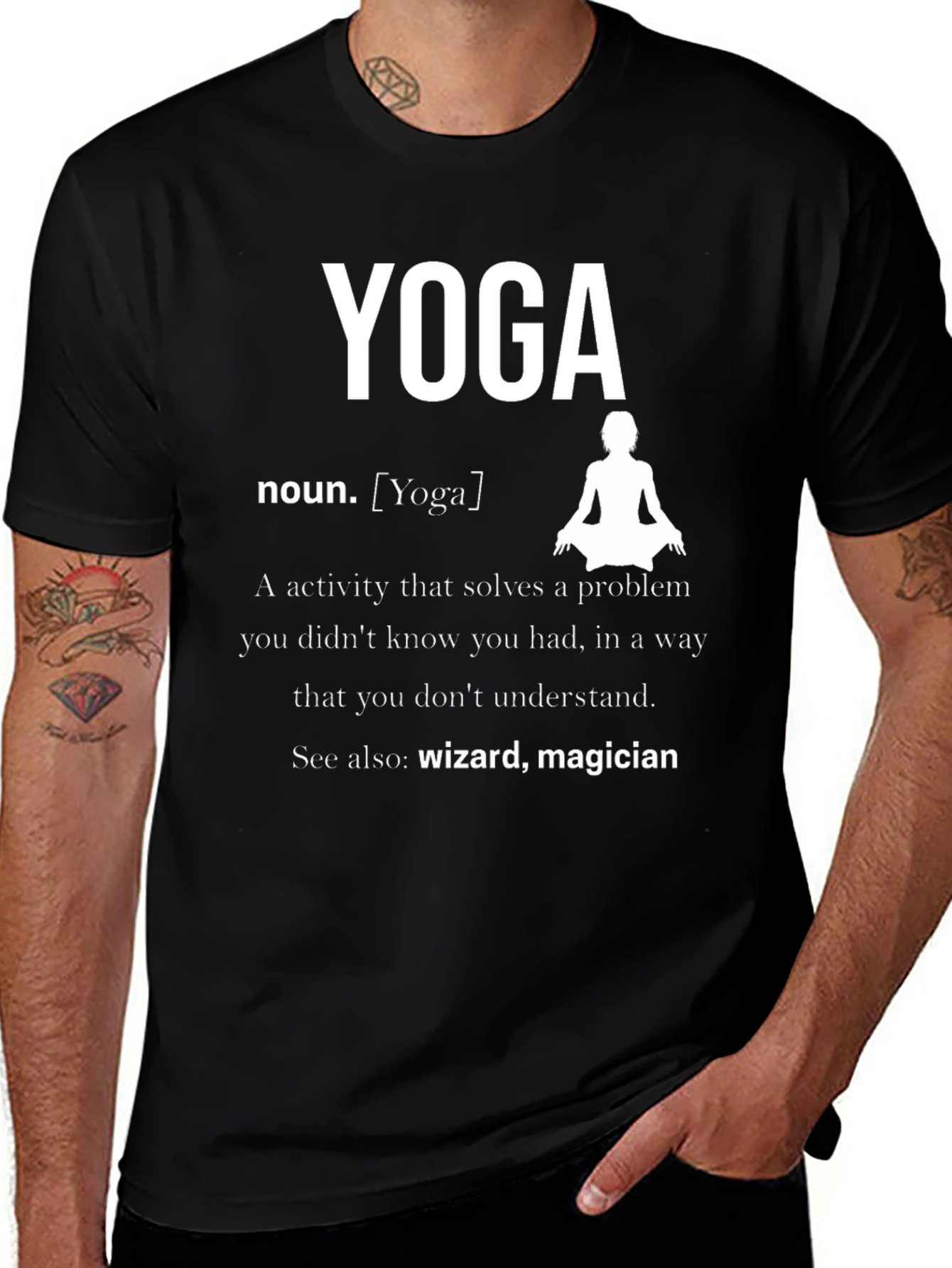 Yoga Definition T-Shirt: Wizard Magician Tee