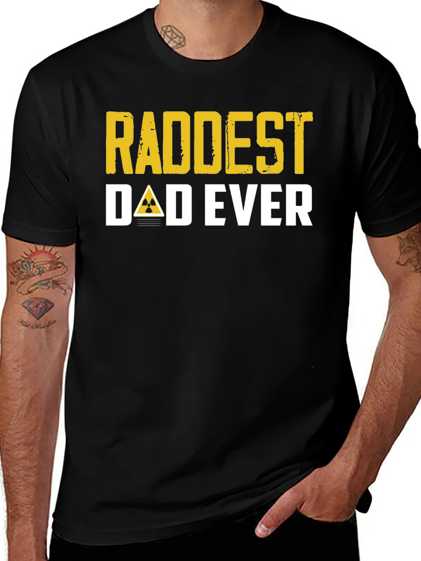 Raddest Dad Ever Radiation Symbol T-Shirt