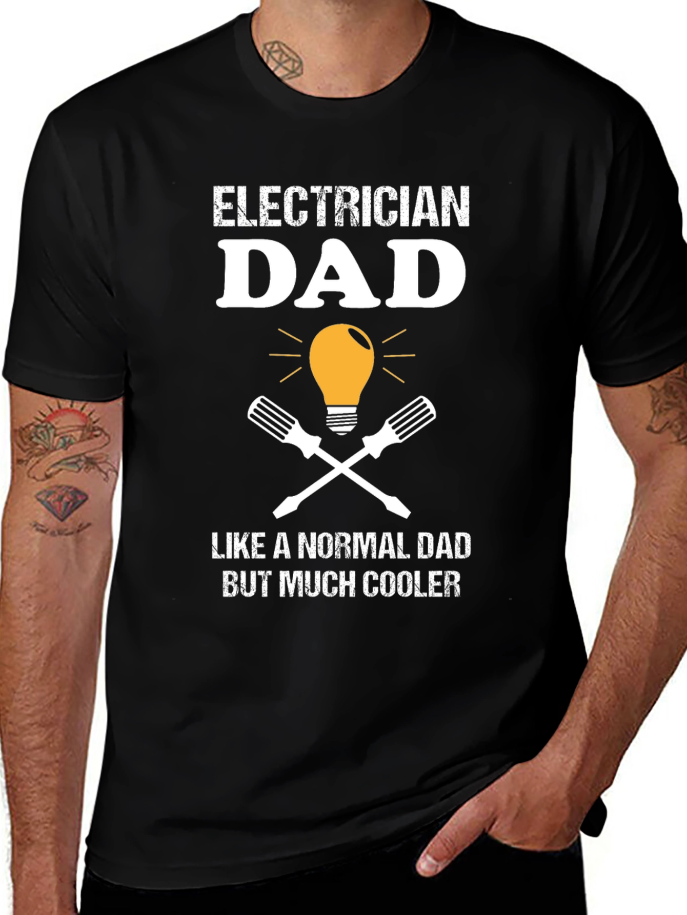 Electrician Dad T-Shirt - Cool Dad Gift
