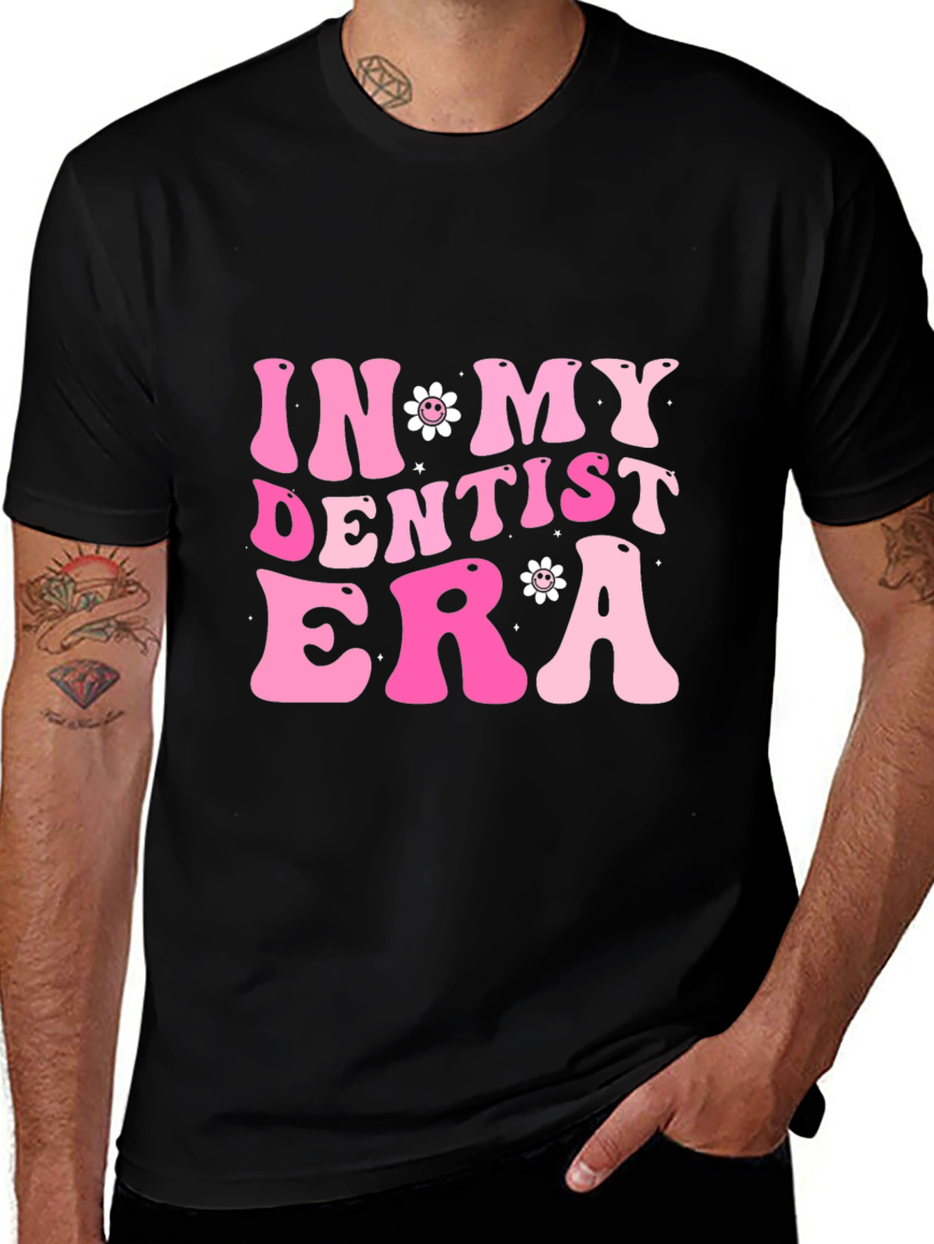 Variant 14 of In My Dentist Era T-Shirt, Trendy Pink Tee