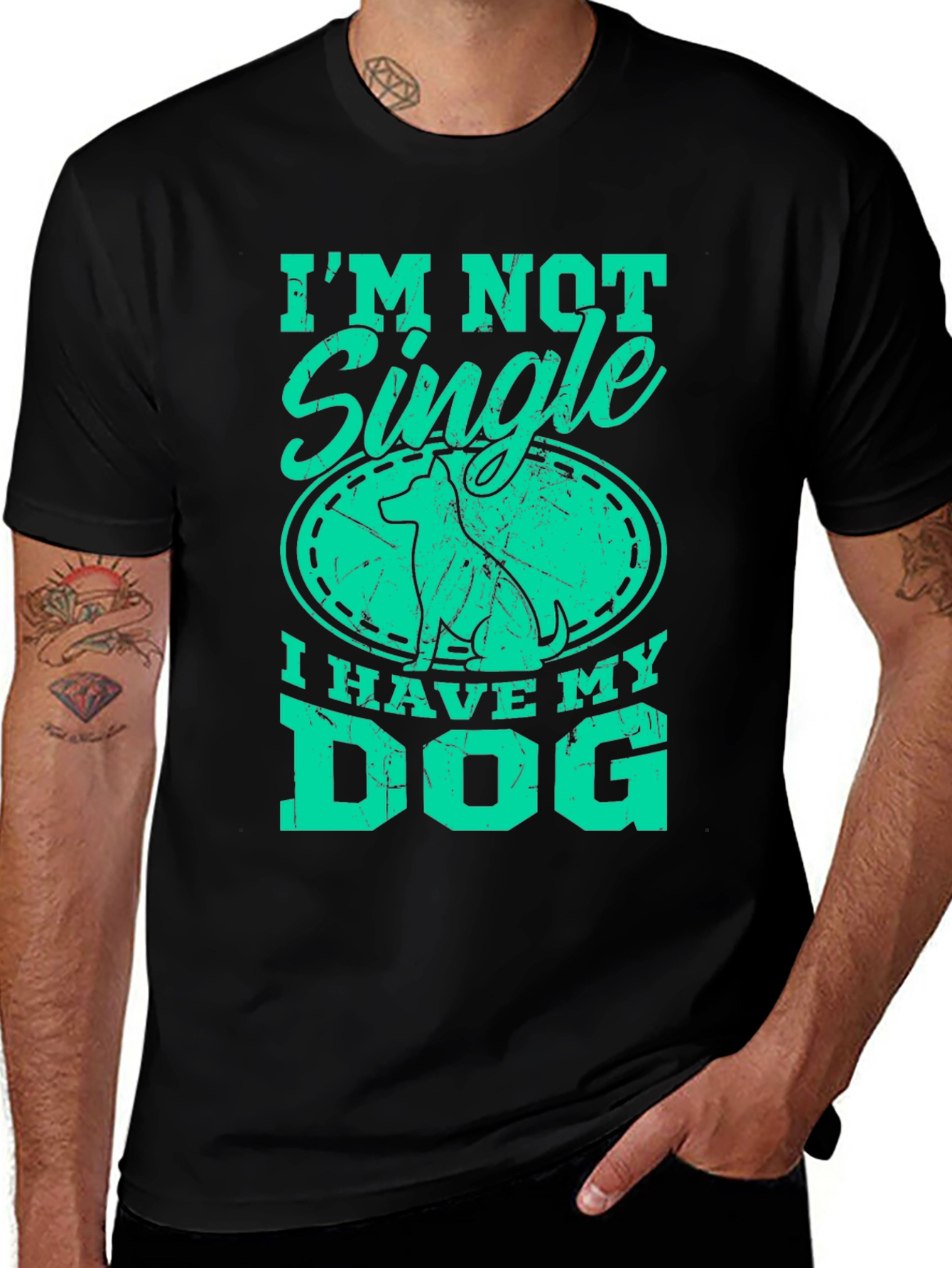 Variant 26 of I'm Not Single, I Have My Dog T-Shirt