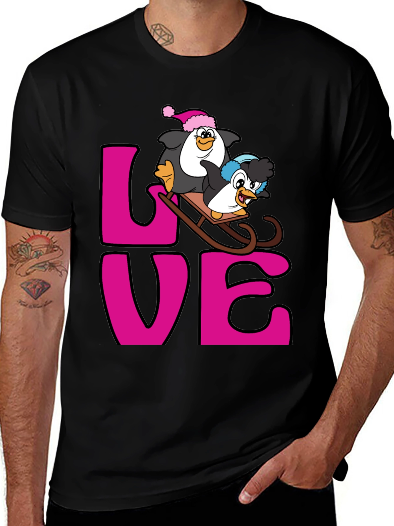 Variant 10 of Penguin LOVE Holiday Graphic T-Shirt