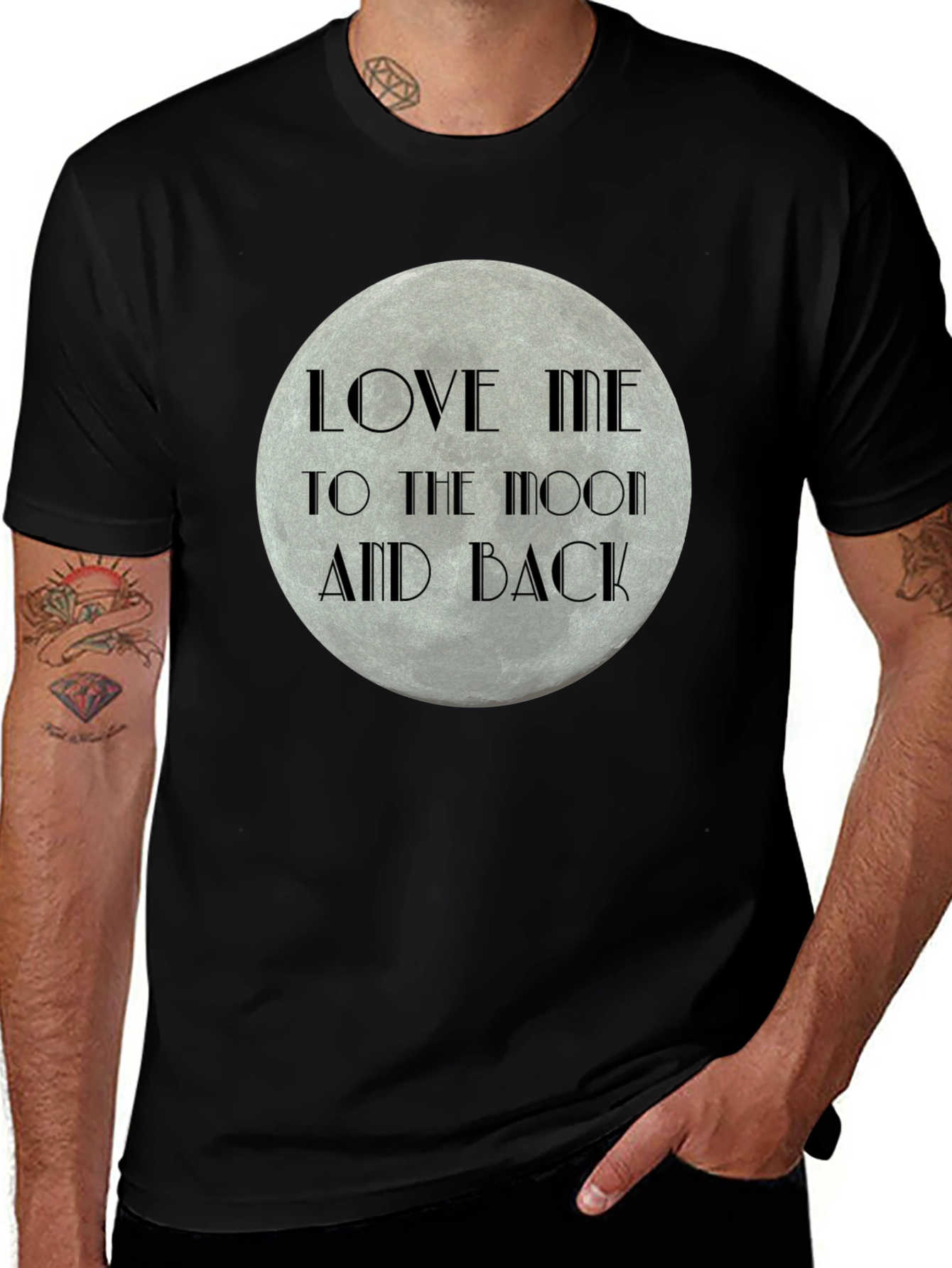 Variant 7 of Love Me to the Moon and Back Graphic T-Shirt