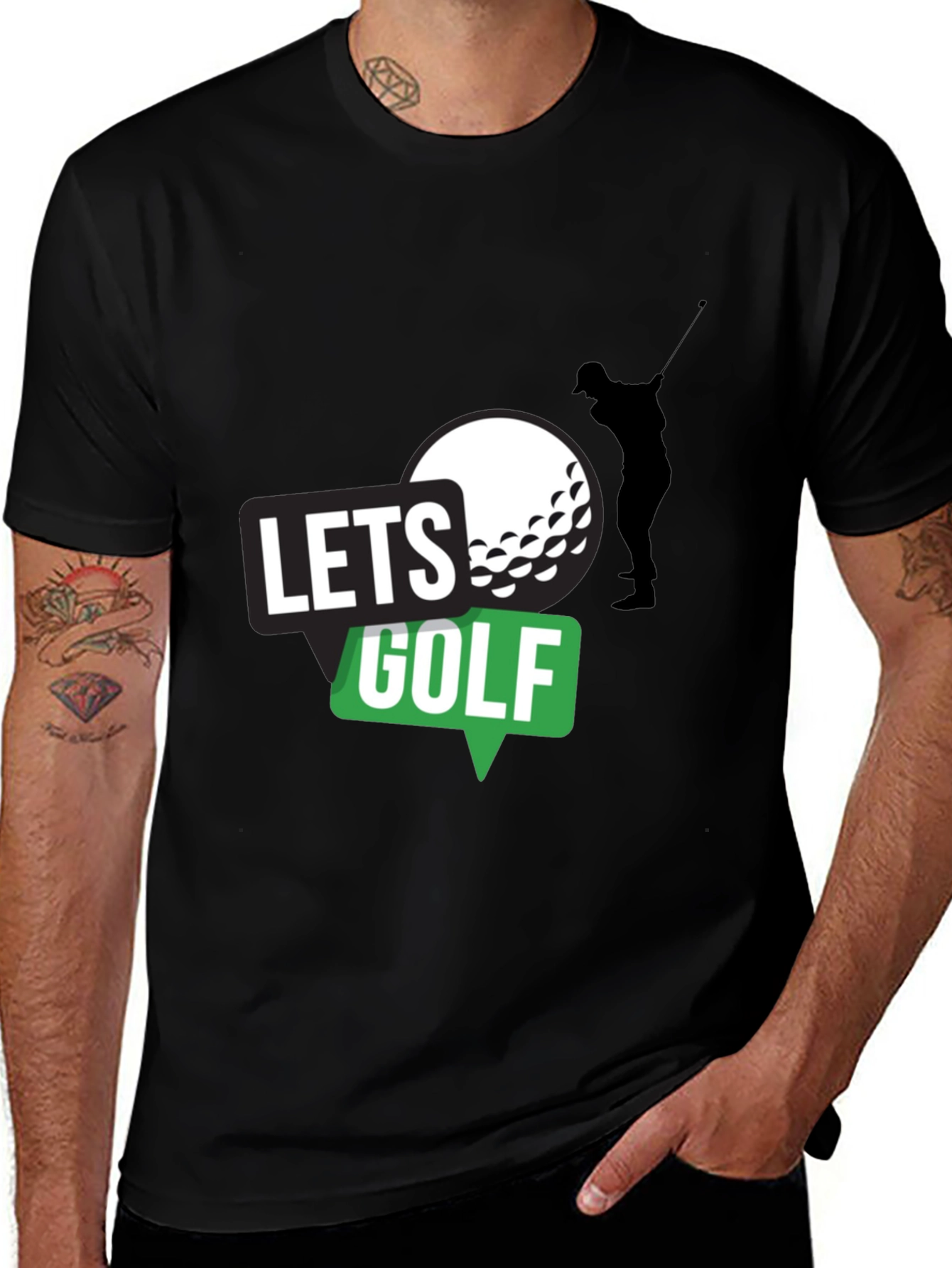Variant 2 of Let's Golf T-Shirt - Sporty Graphic Tee