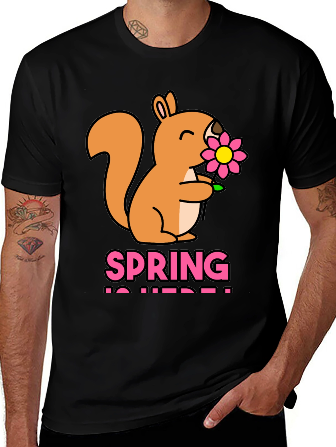 Variant 4 of Cute Squirrel Spring T-Shirt