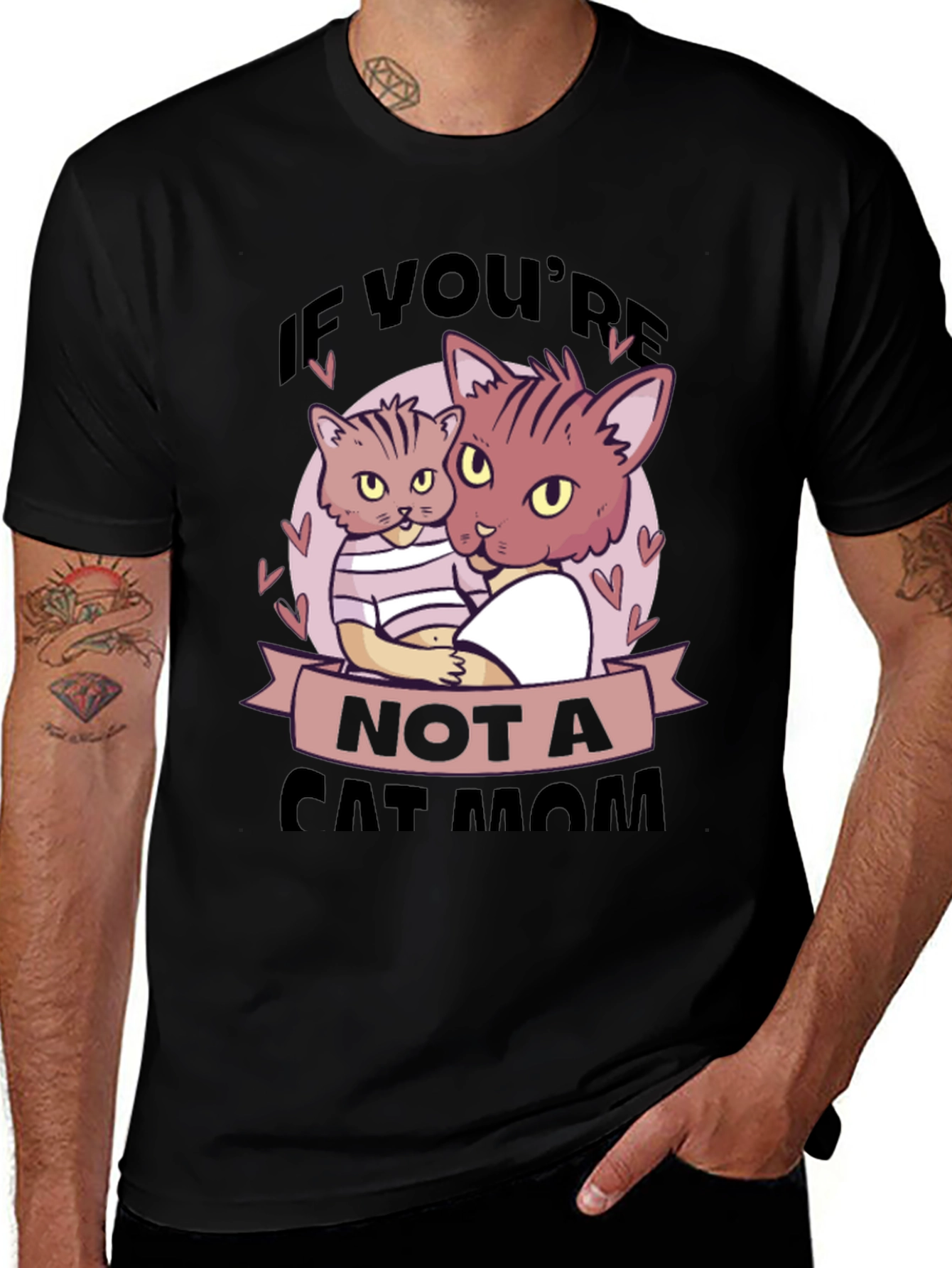 Variant 19 of Cute Cat Mom Graphic T-Shirt