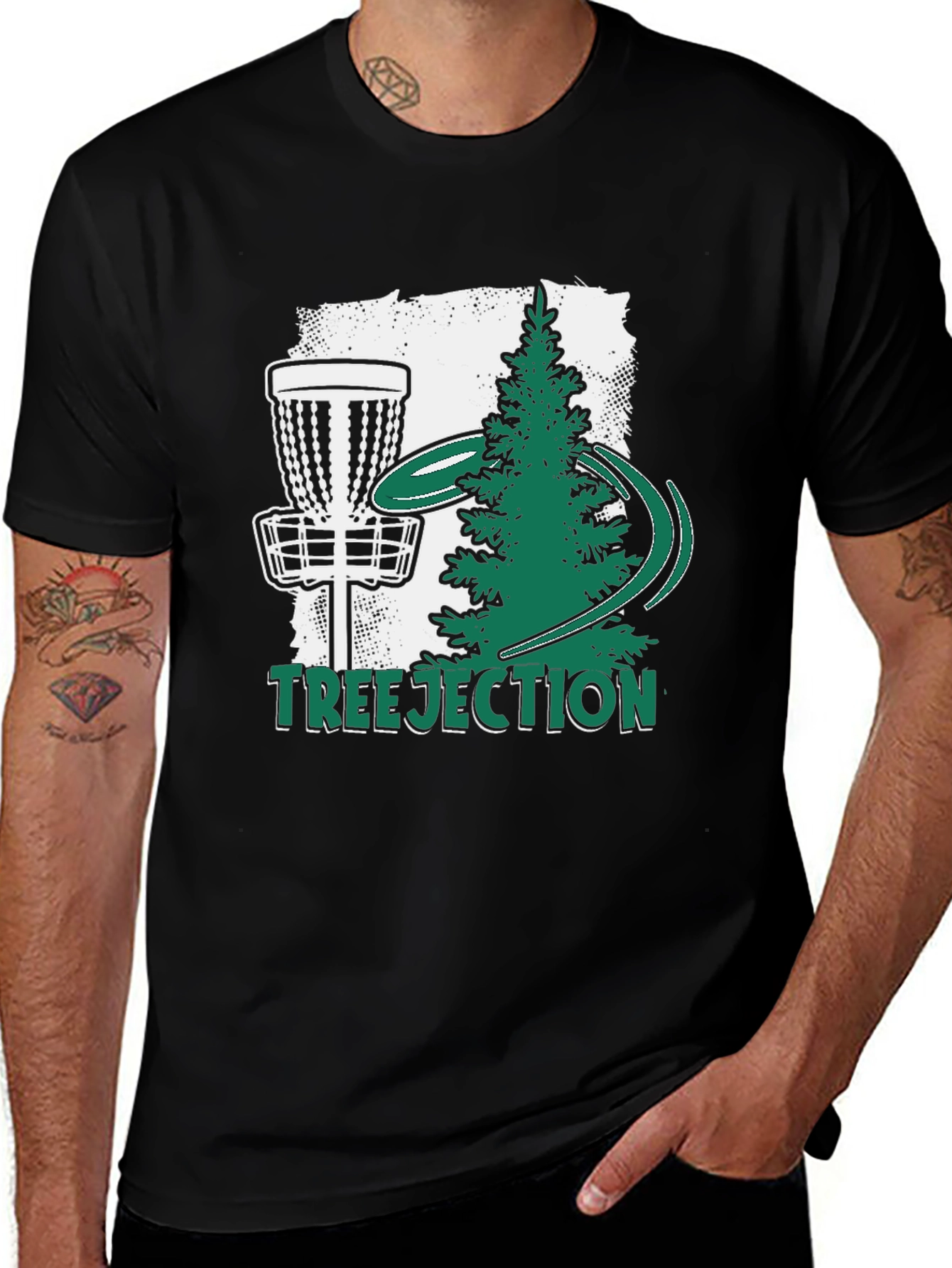 Tree-jection T-Shirt: Disc Golf Humor Tee