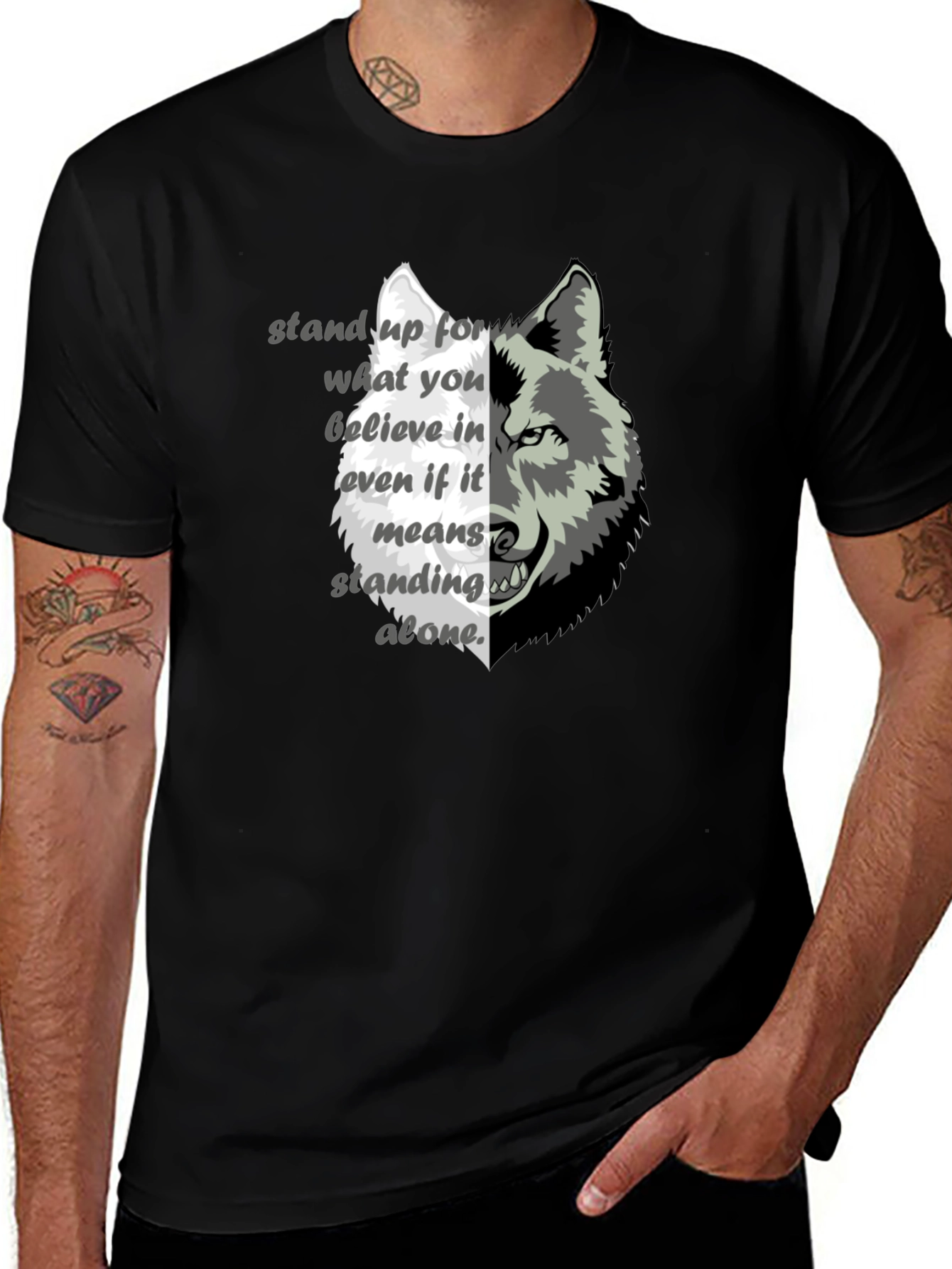 Variant 11 of Wolf Graphic Tee - Stand Alone Design