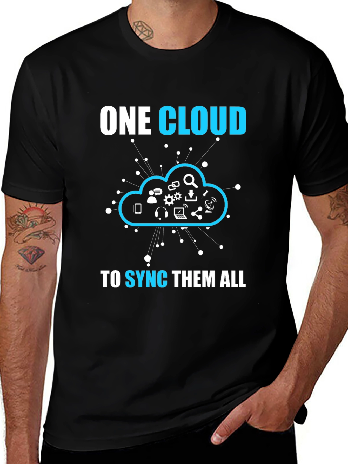 Variant 9 of One Cloud to Sync Them All T-Shirt