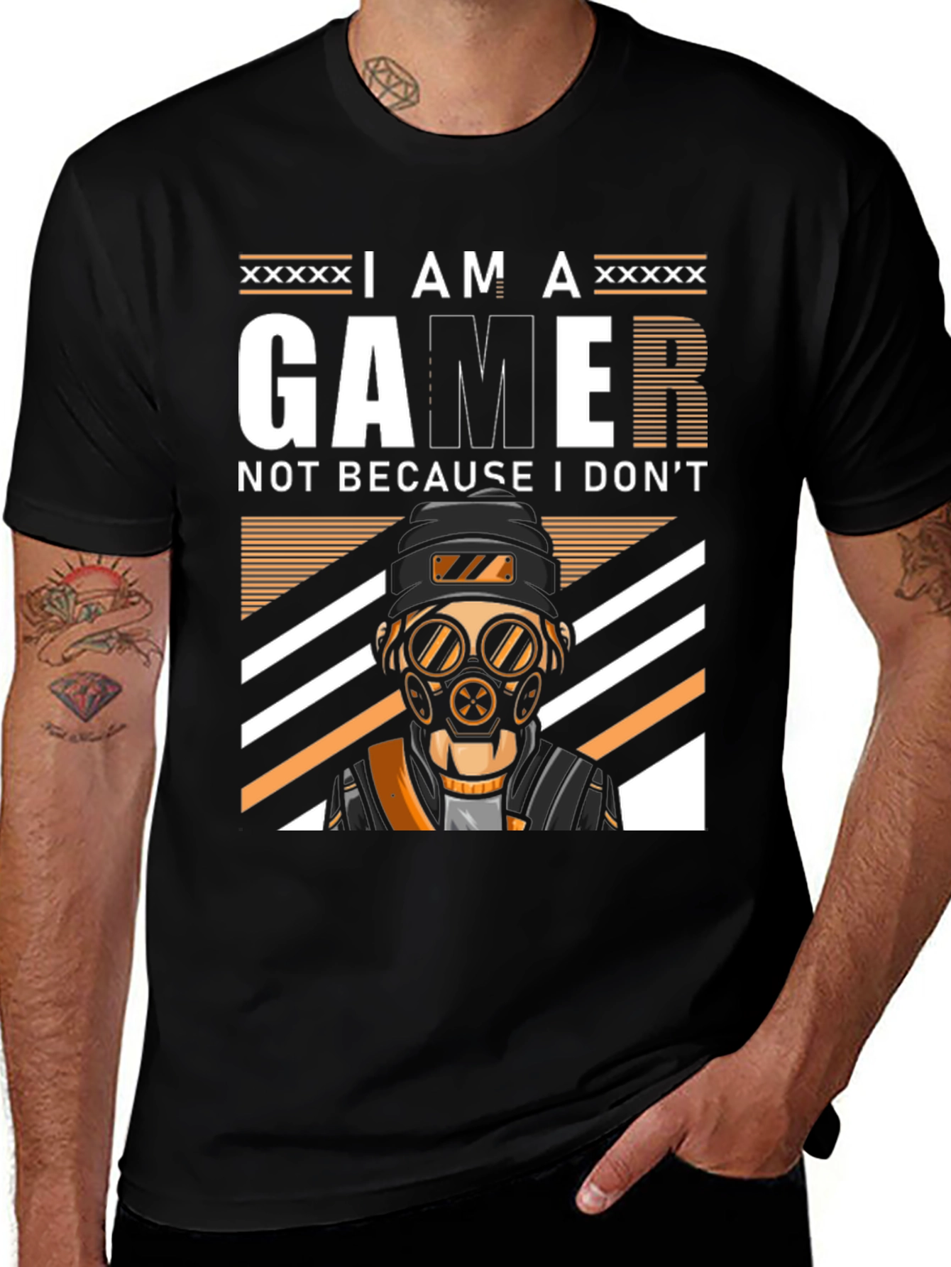 Variant 26 of I Am A Gamer Graphic Tee - Black Cotton Casual Shirt