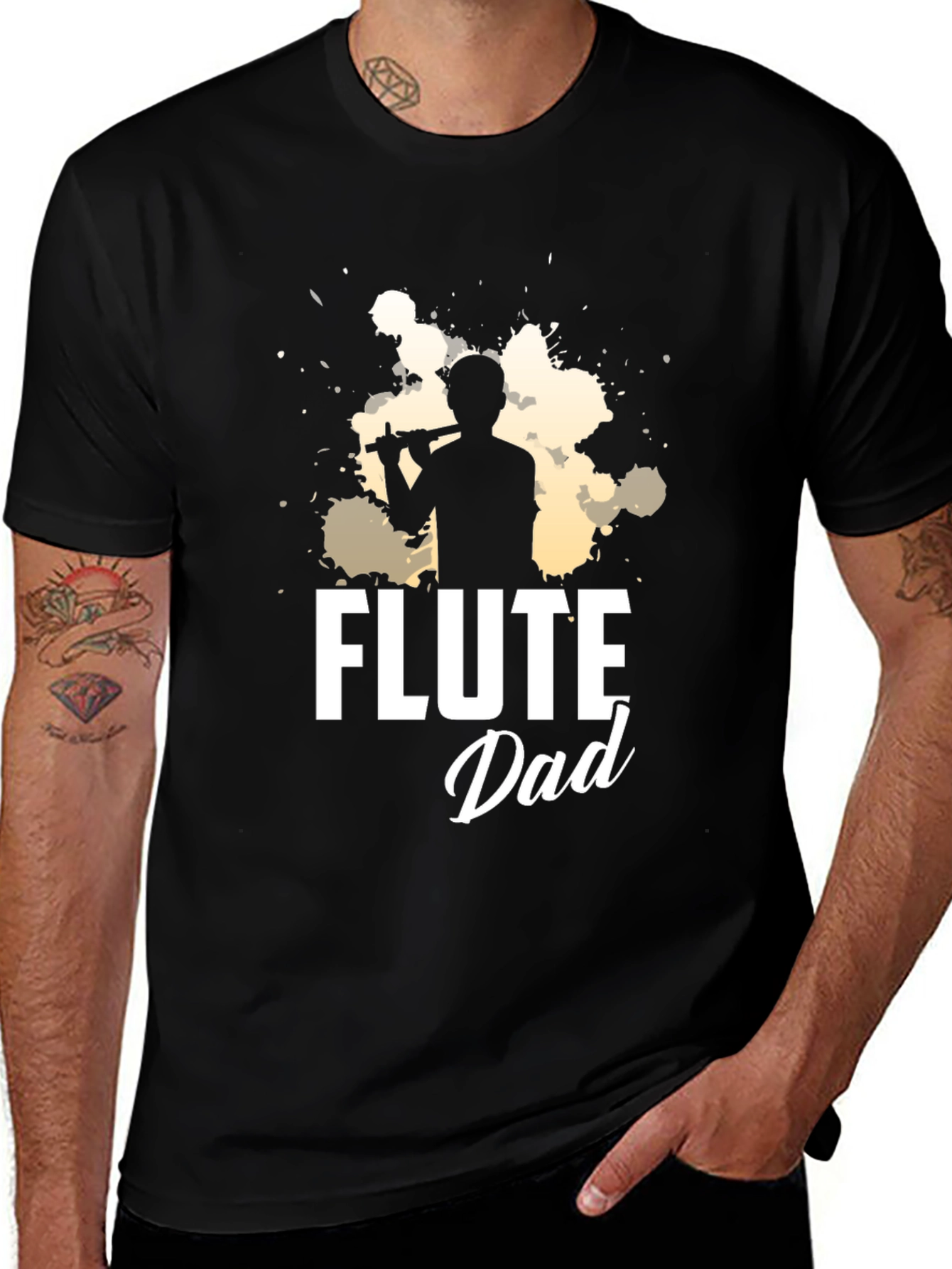 Flute Dad T-Shirt - Musician Father's Day Gift