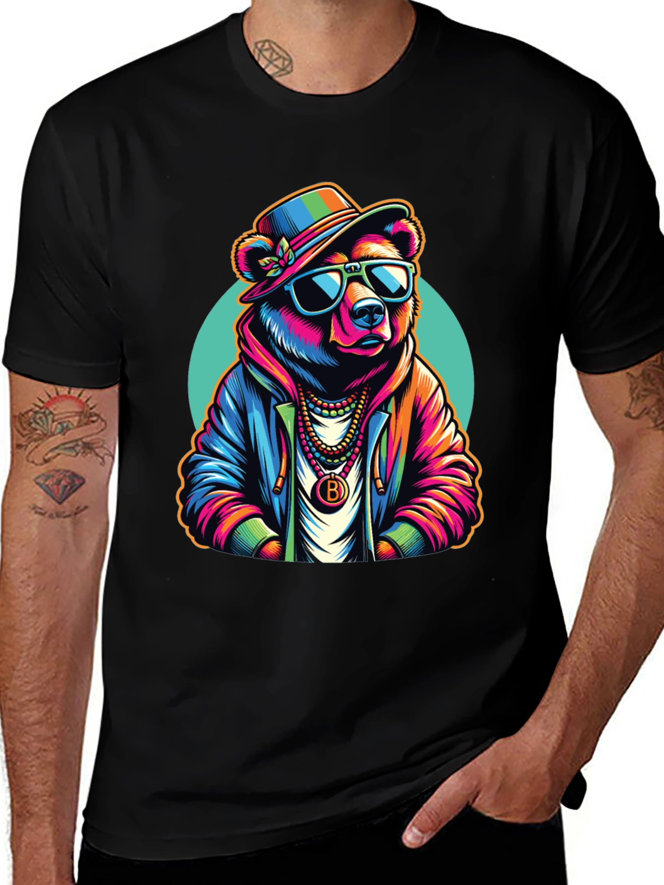 Variant 7 of Cool Bear Graphic T-Shirt - Stylish & Unique Design