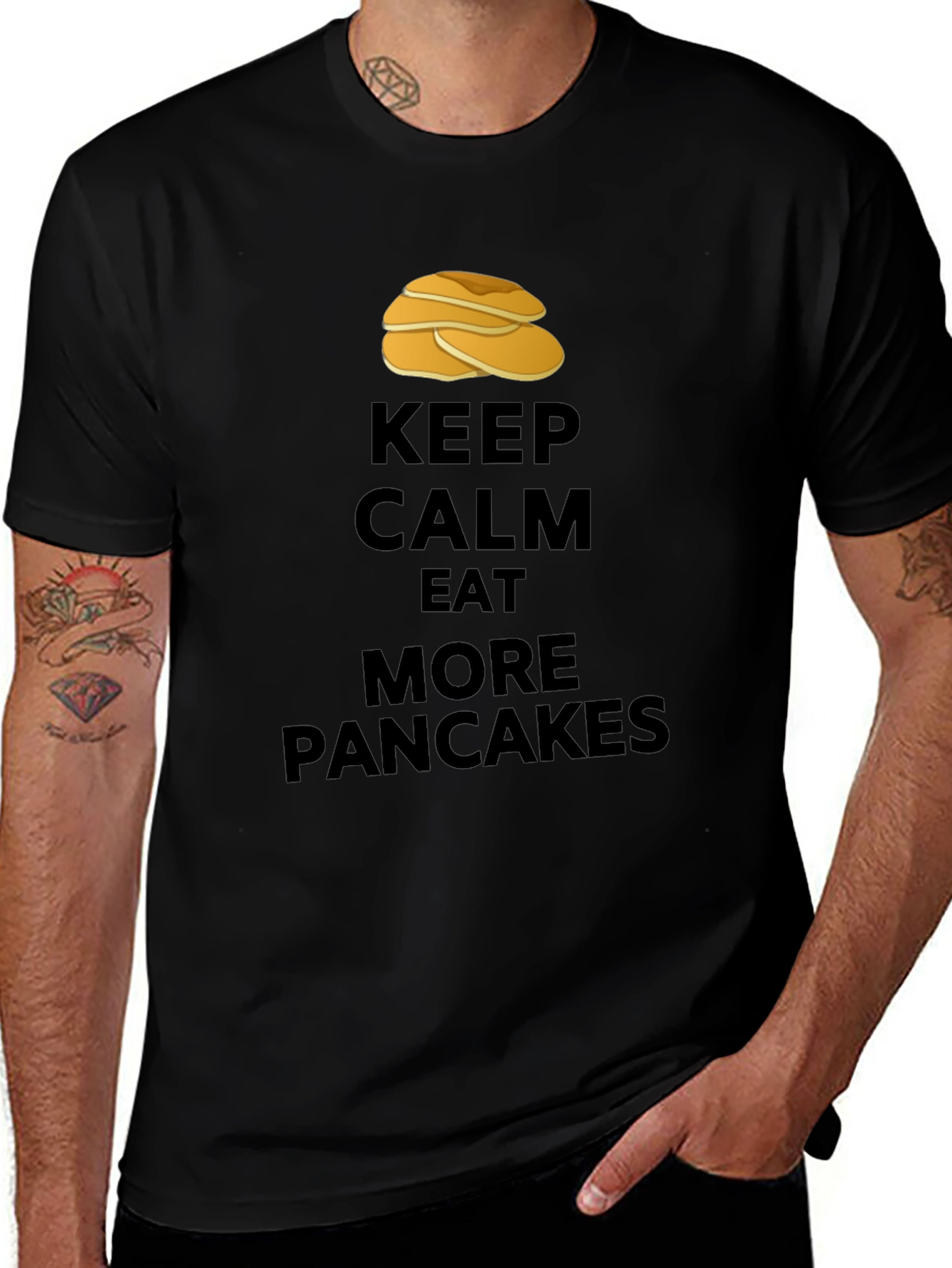 Variant 13 of Keep Calm Eat More Pancakes T-Shirt