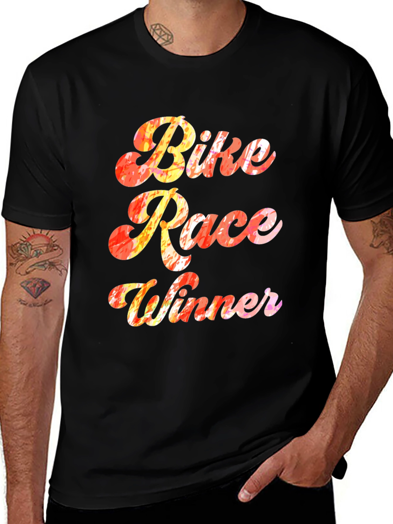 Bike Race Winner T-Shirt - Novelty Graphic Tee