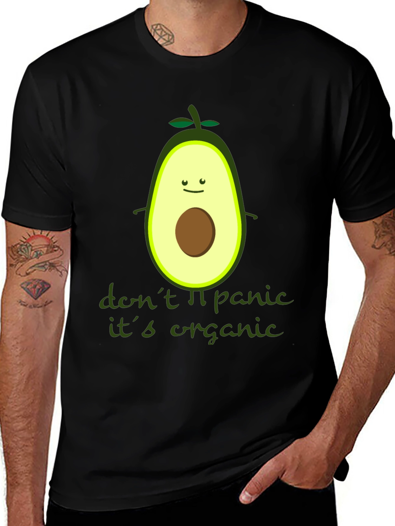 Variant 12 of Funny Avocado Organic T-Shirt