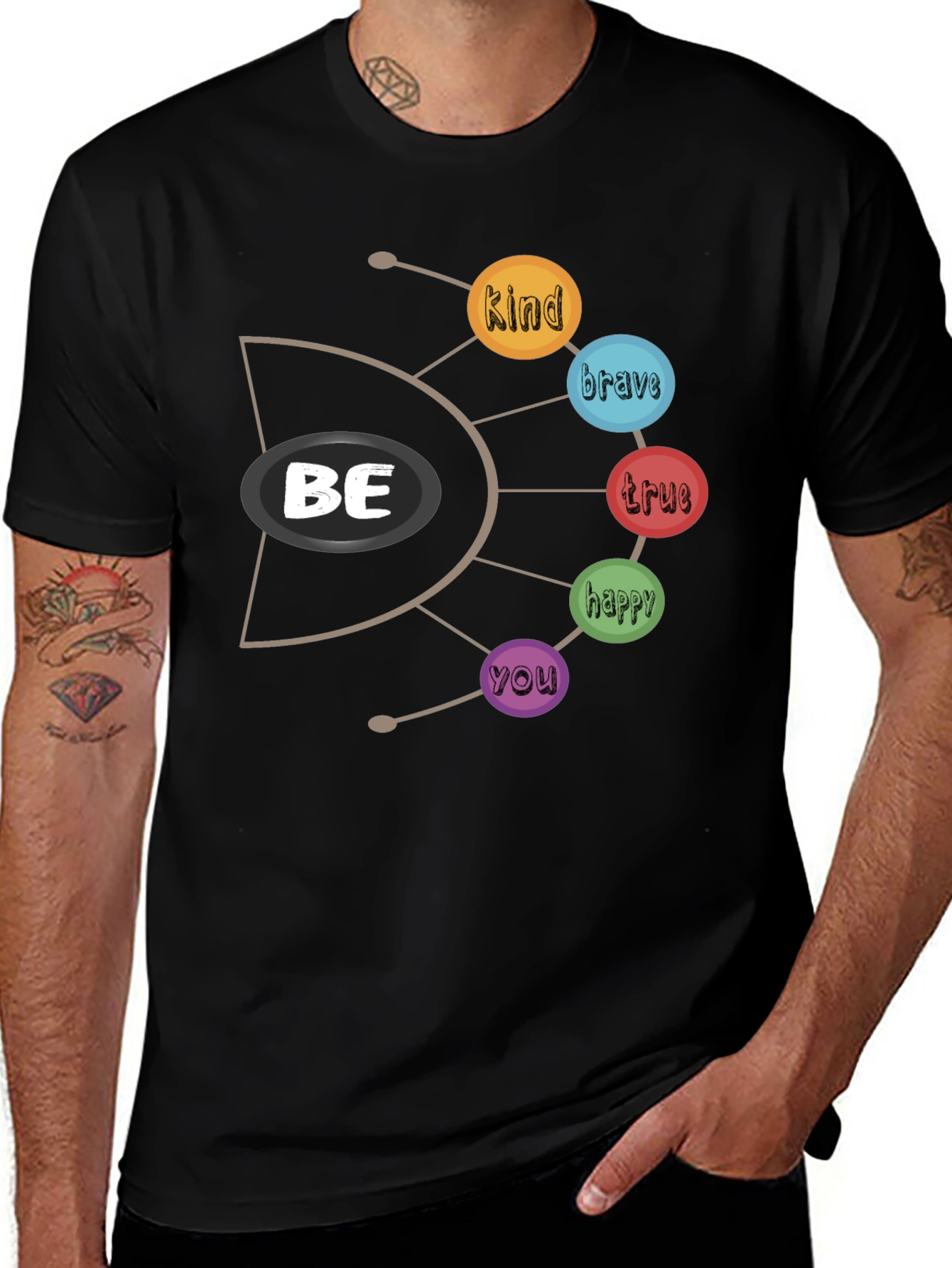 Variant 27 of Be Kind, Brave, True, Happy, You T-Shirt