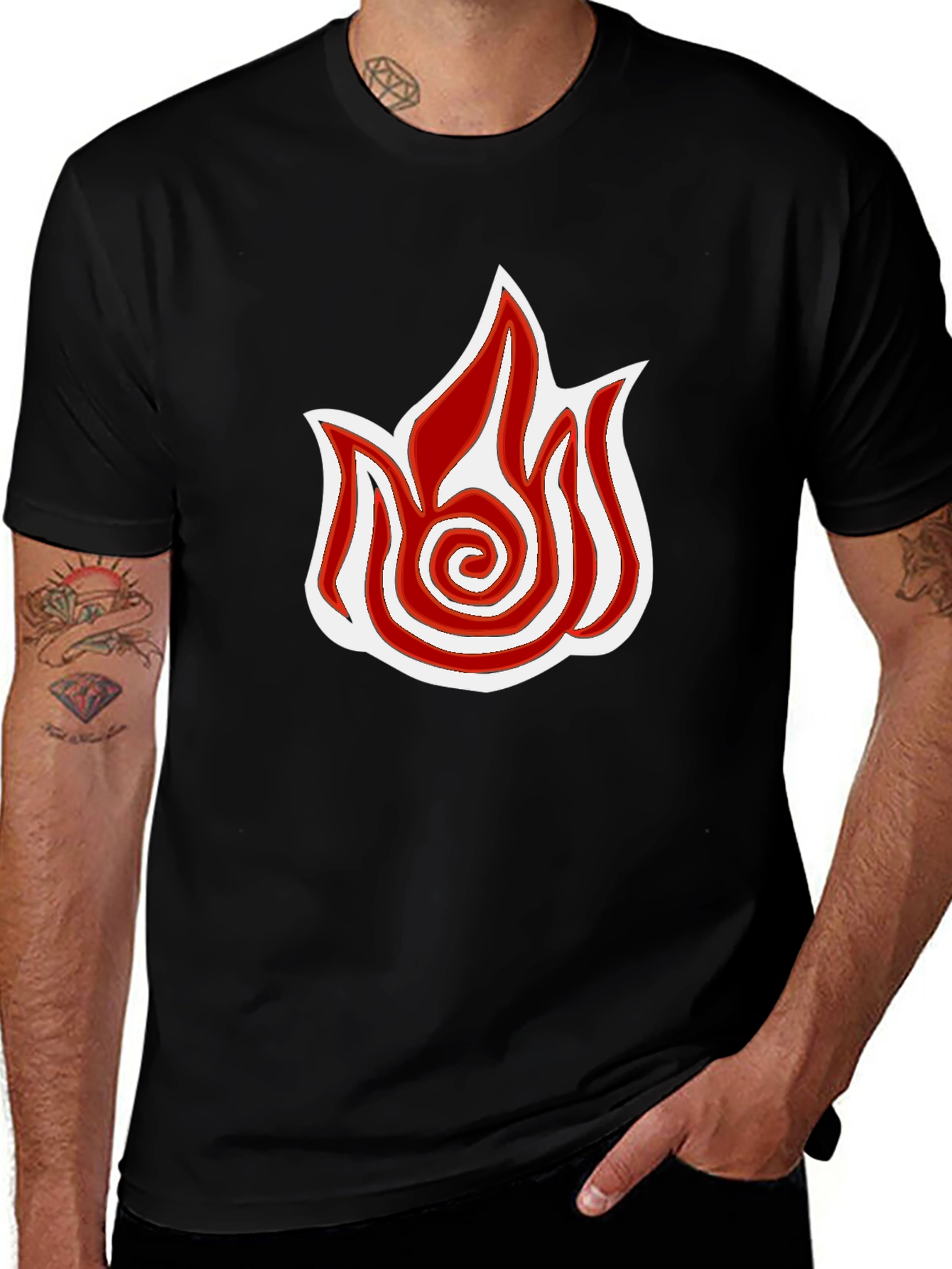 Variant 5 of Fire Nation Symbol T-Shirt - Avatar Inspired Tee