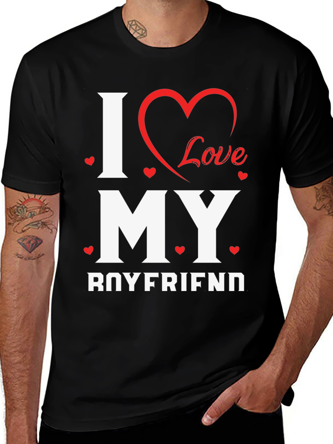 I Love My Boyfriend T-Shirt - Cute Valentine's Day Gift