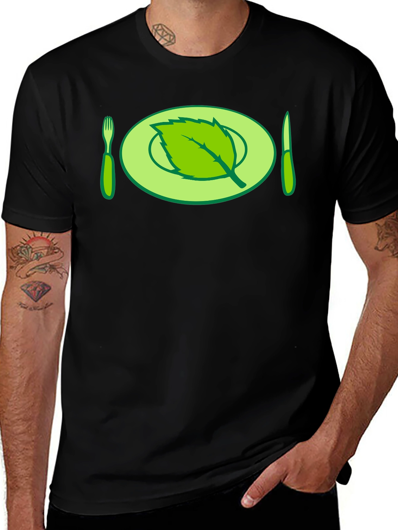 Variant 8 of Vegan Plate Graphic Tee