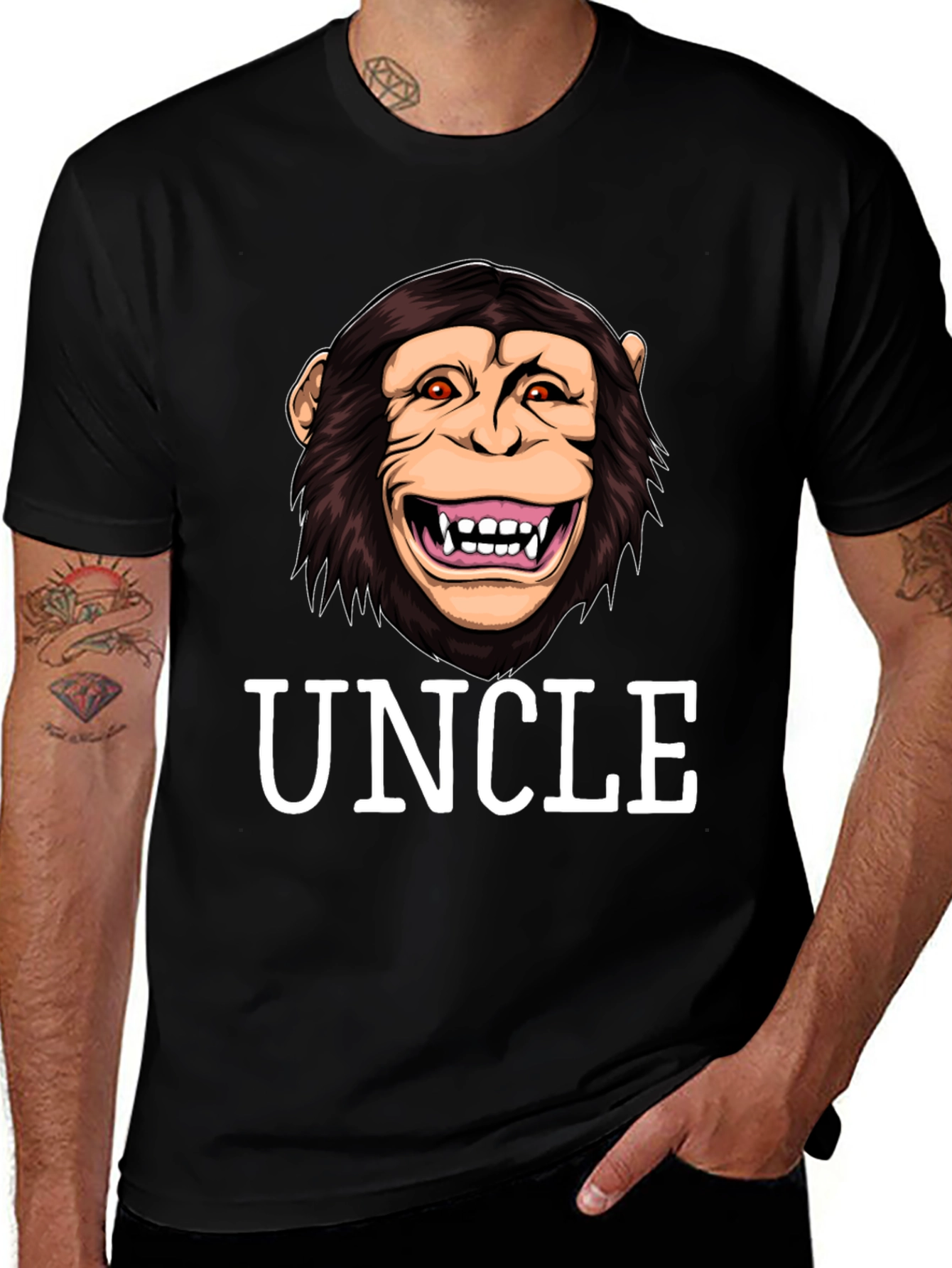 Variant 21 of Uncle Monkey Graphic T-Shirt
