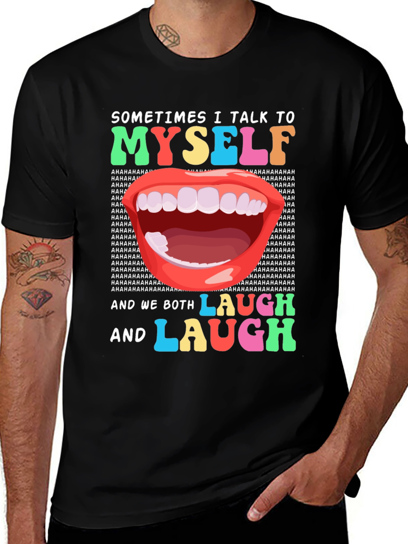 Variant 27 of Humorous "Talk to Myself" Graphic Tee