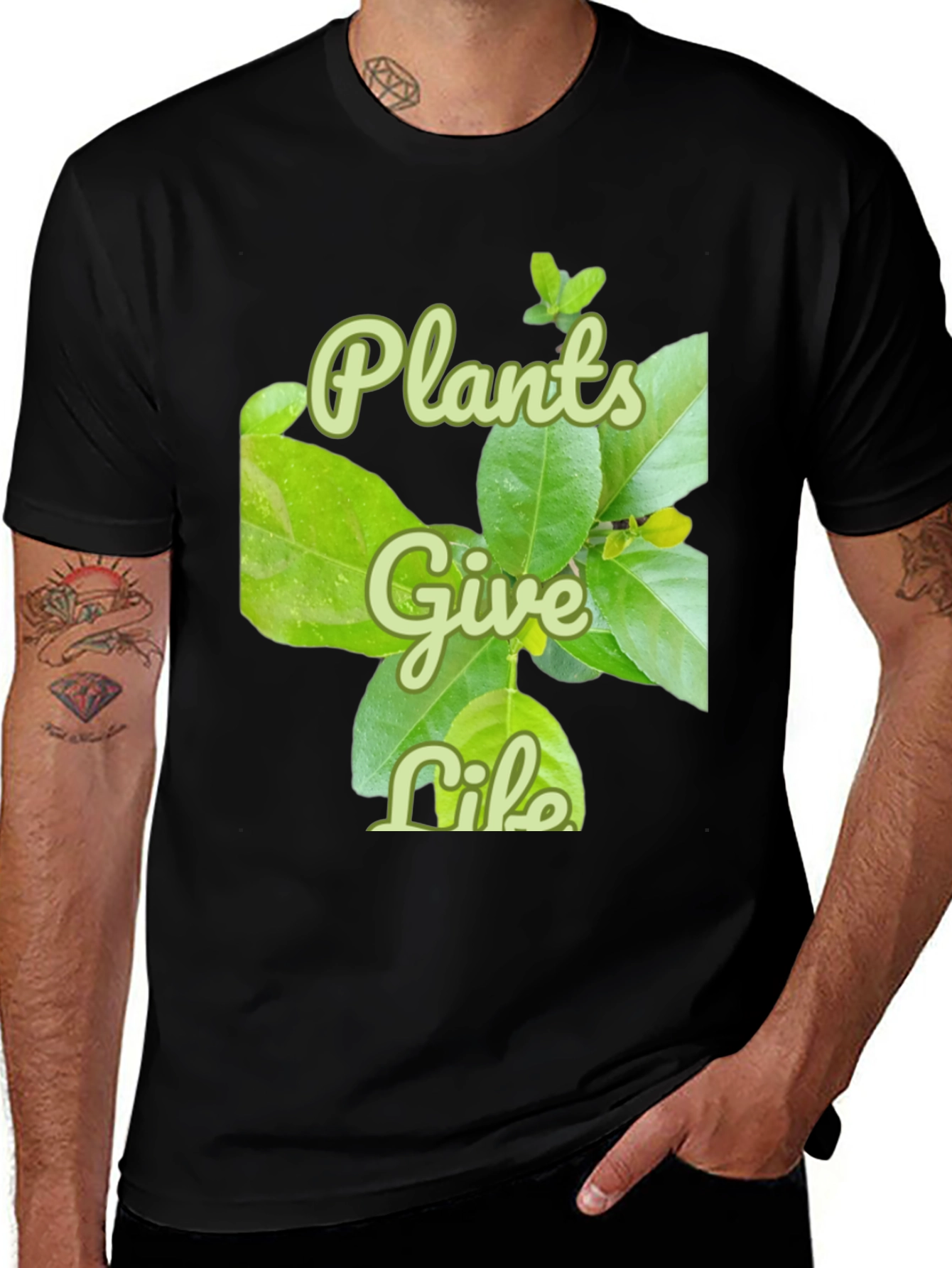 Variant 17 of Plants Give Life Graphic T-Shirt