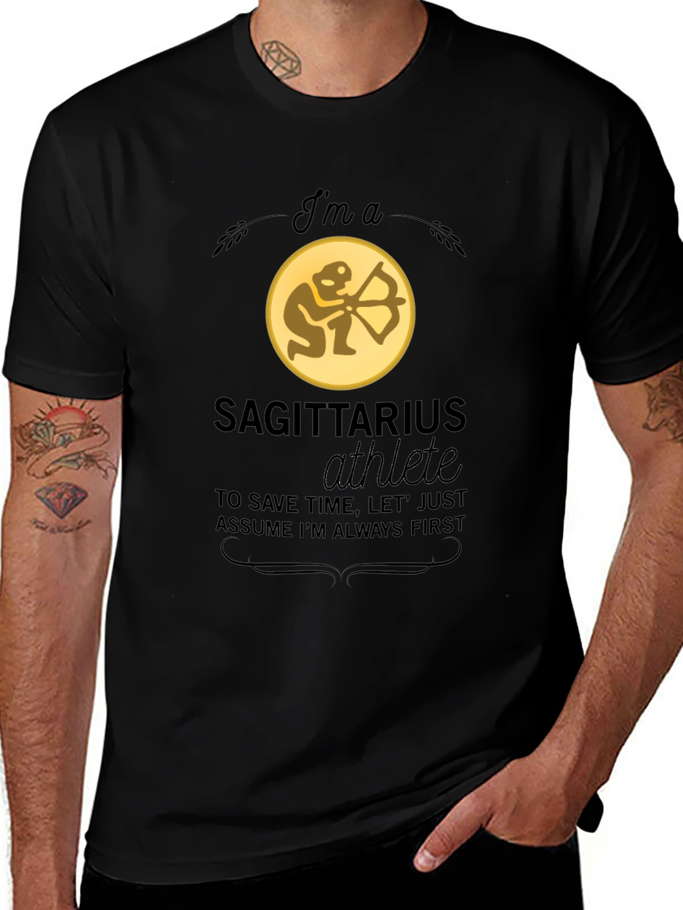 Sagittarius Athlete T-Shirt - Zodiac Tee